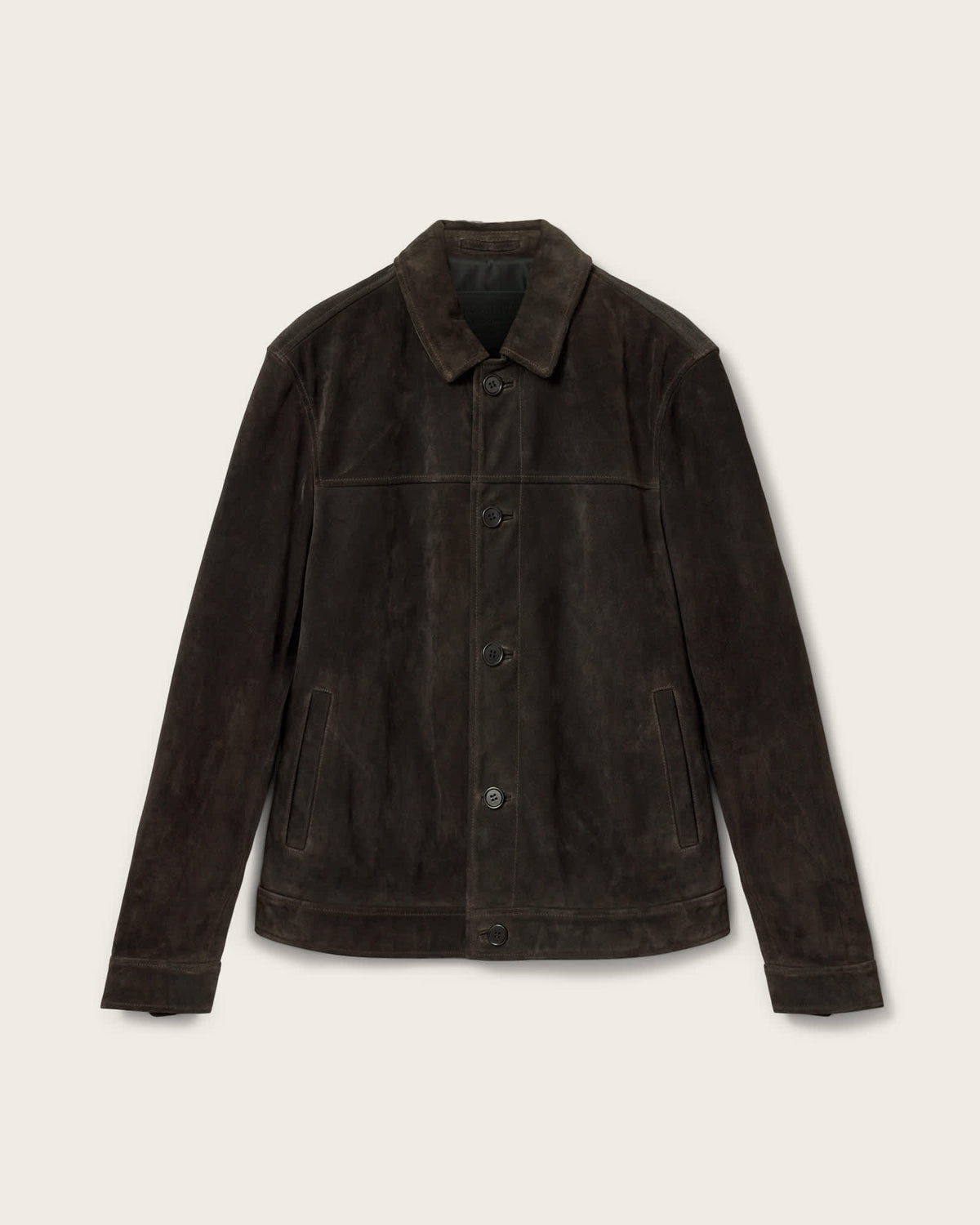 Nates Suede Slim Fit Jacket TANNER BLACK