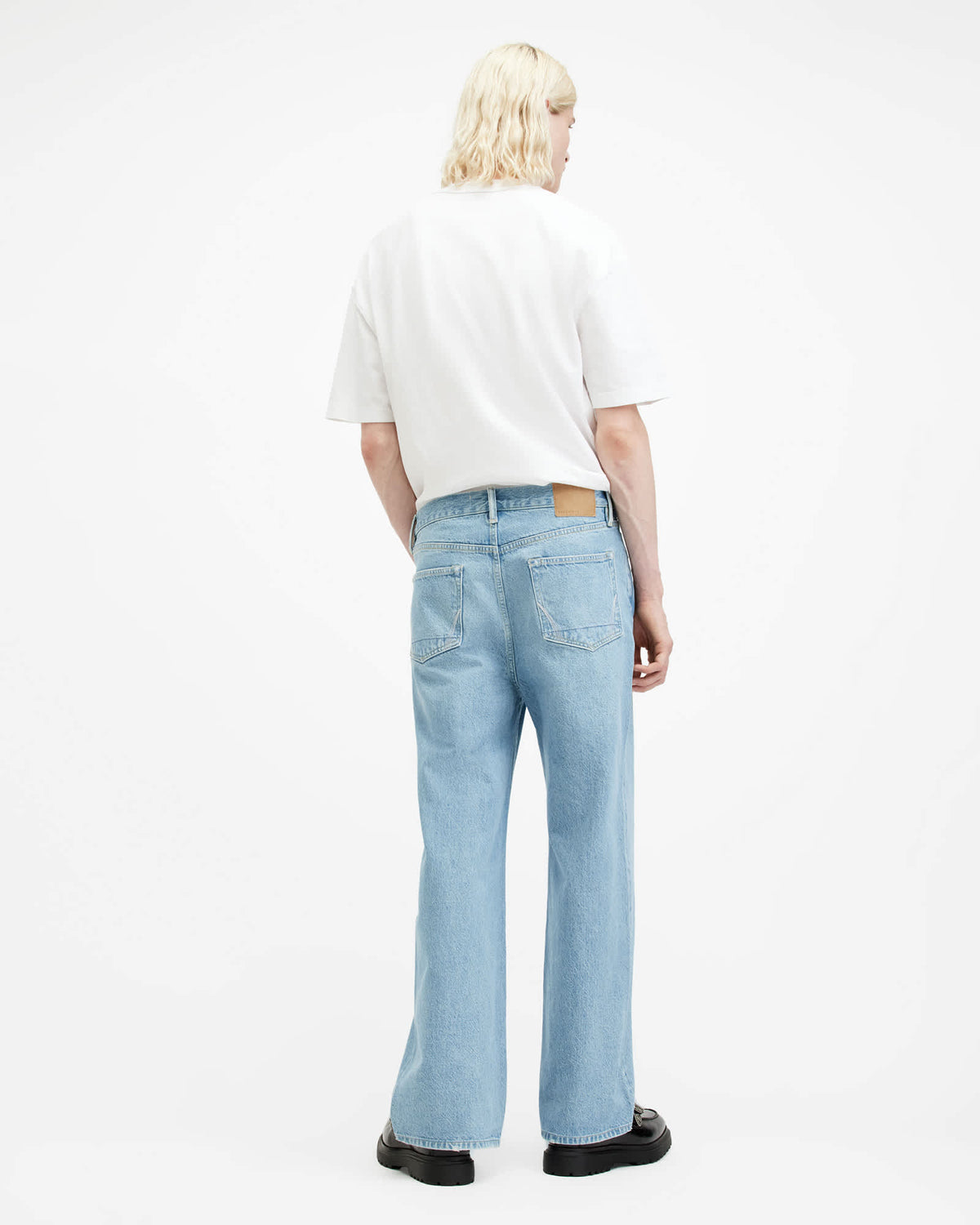 Lenny Loose Fit Wide Leg Denim Jeans Indigo Blue
