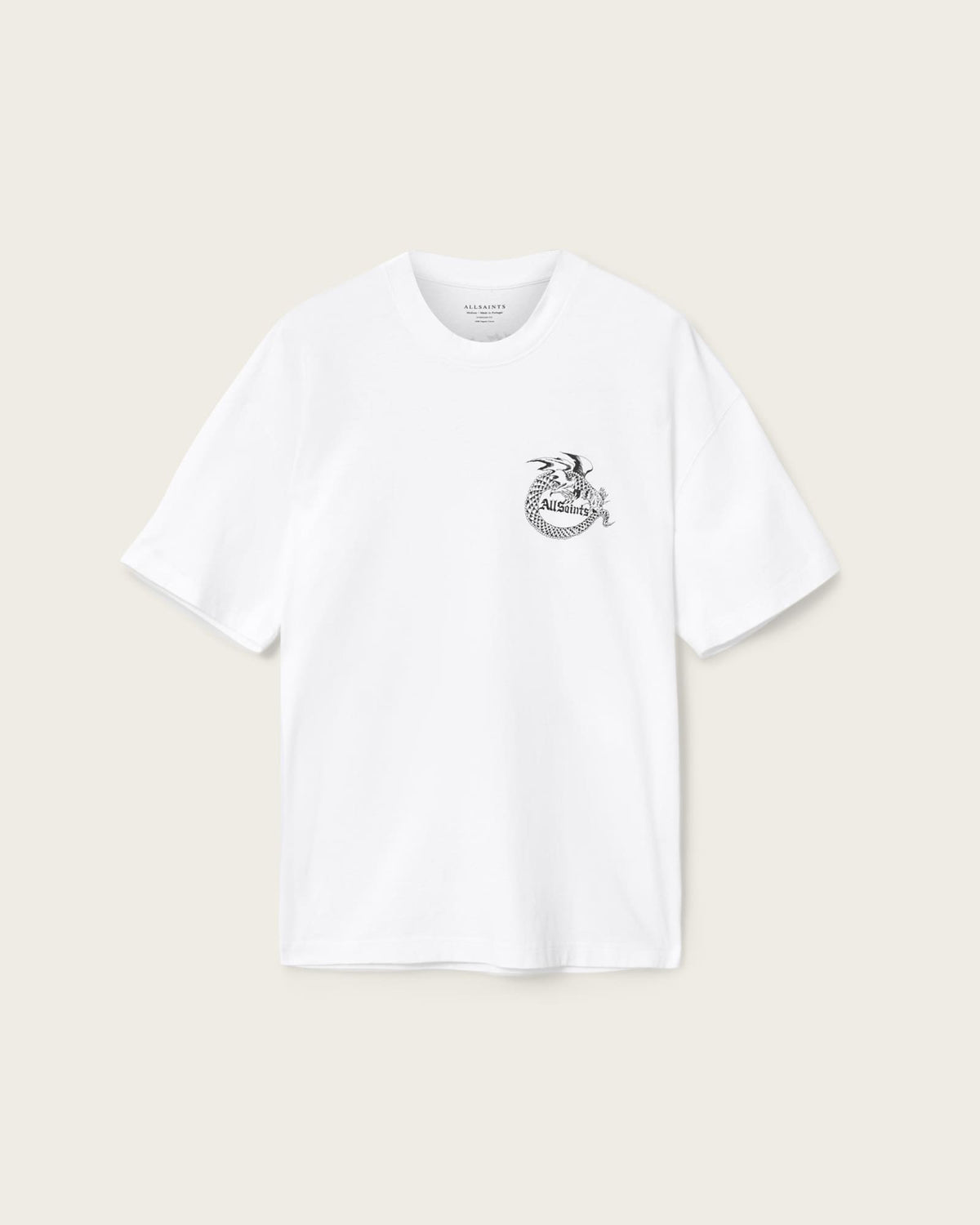 Terra Oversized Graphic T-Shirt Optic White