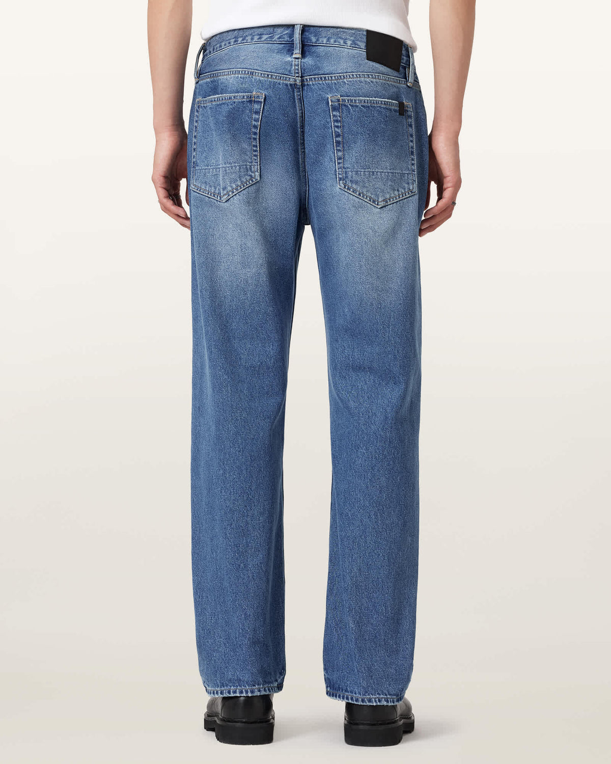 Reid Straight Fit Denim Jeans Washed Indigo