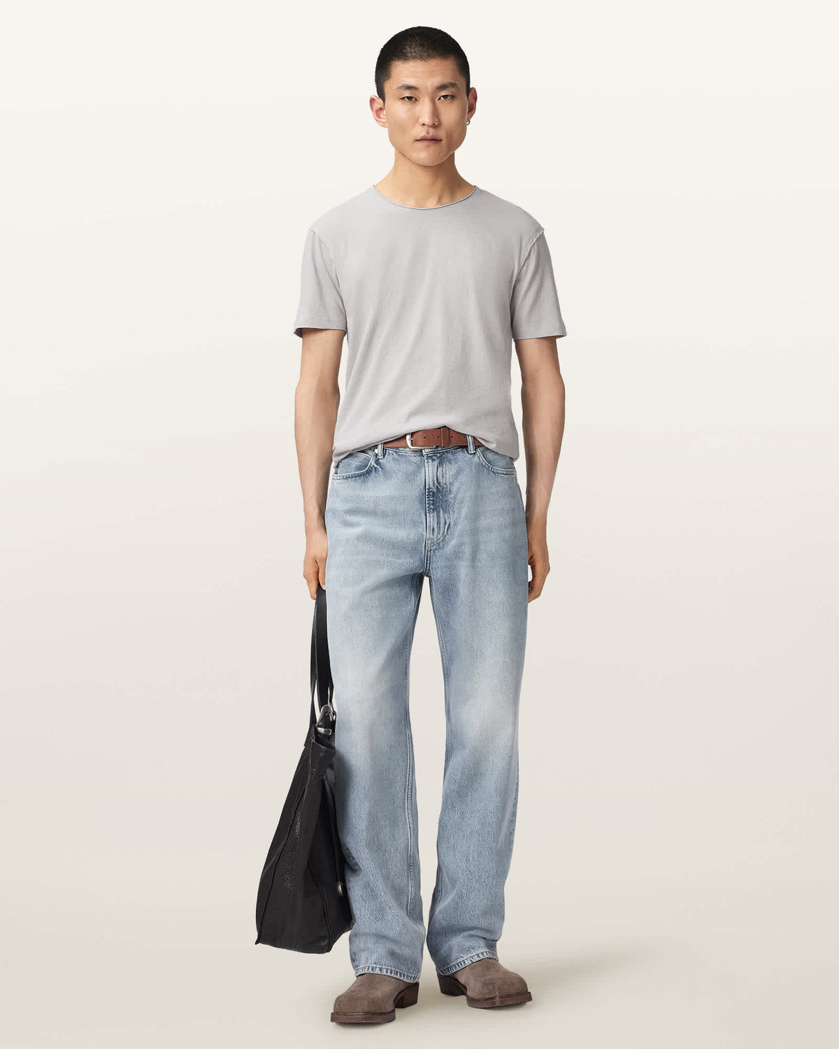 Figure Regular-Fit Cotton T-Shirt Pebble Grey