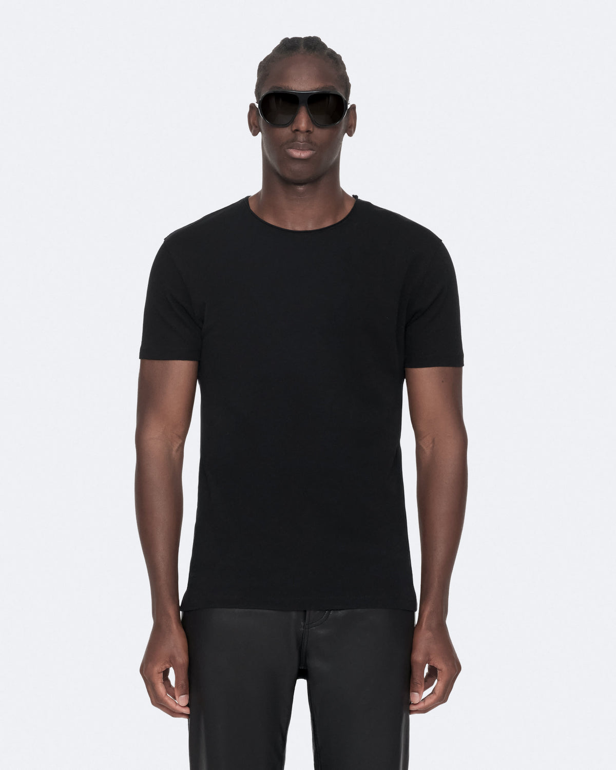 Figure Regular-Fit Cotton T-Shirt Jet Black