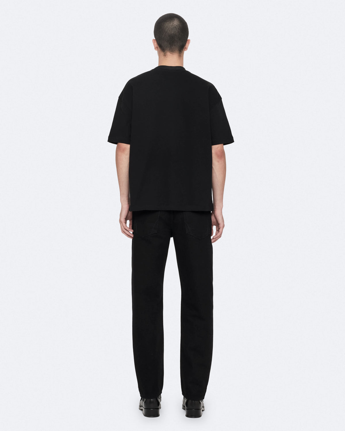 Haven Embroidered Logo Oversized T-Shirt Jet Black