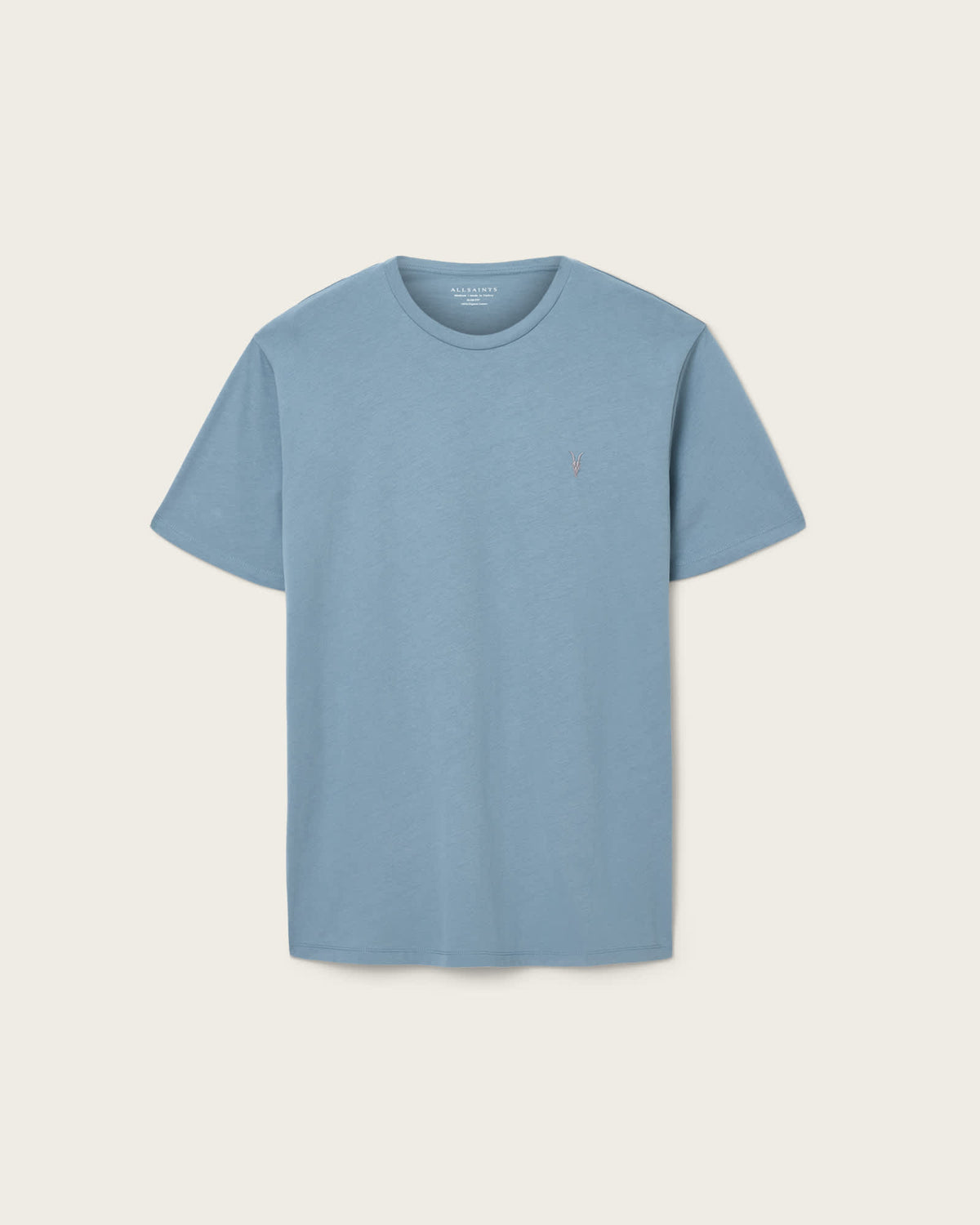 Brace Brushed Cotton Crew Neck T-Shirt COASTLINE BLUE