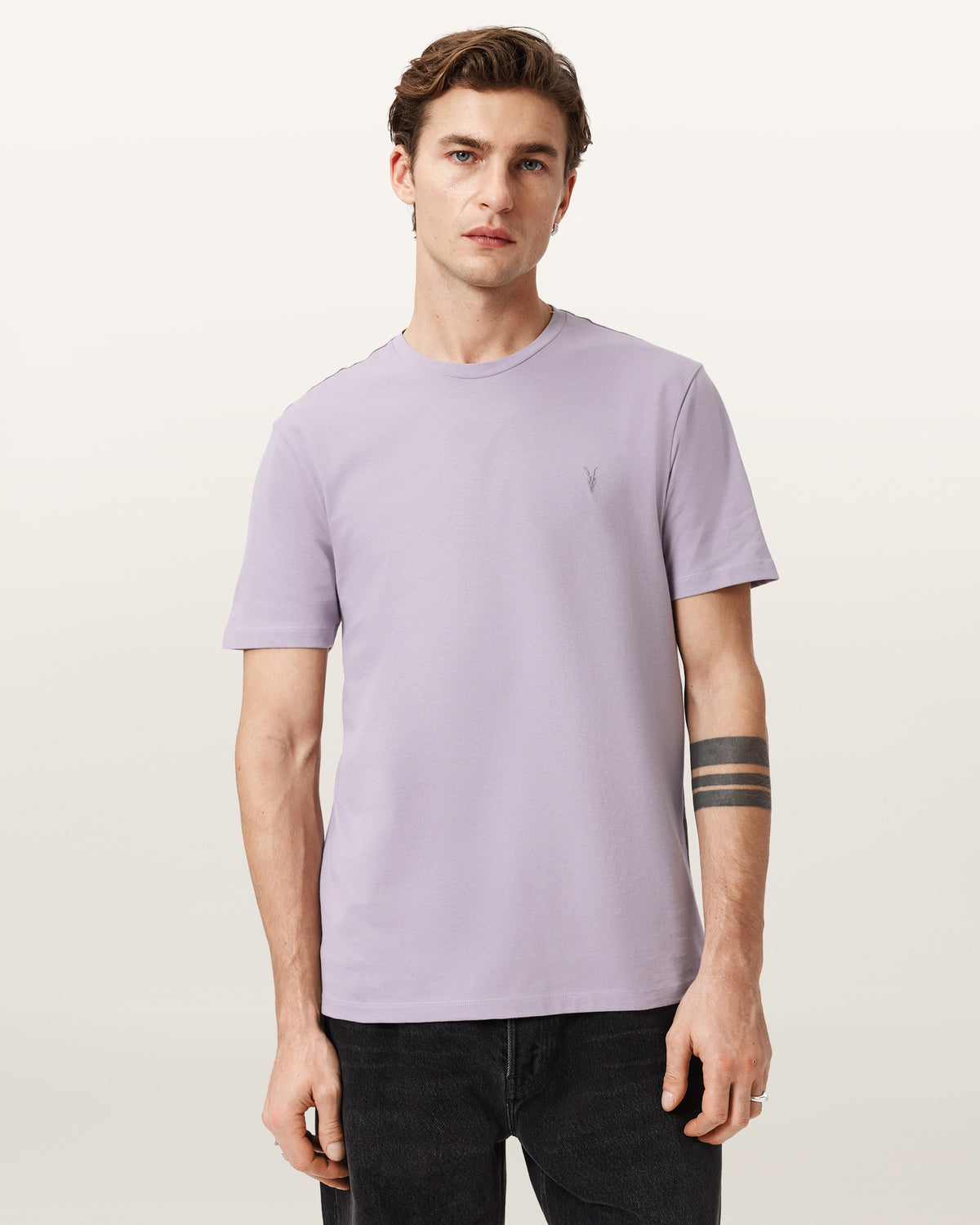 Brace Brushed Cotton Crew Neck T-Shirt