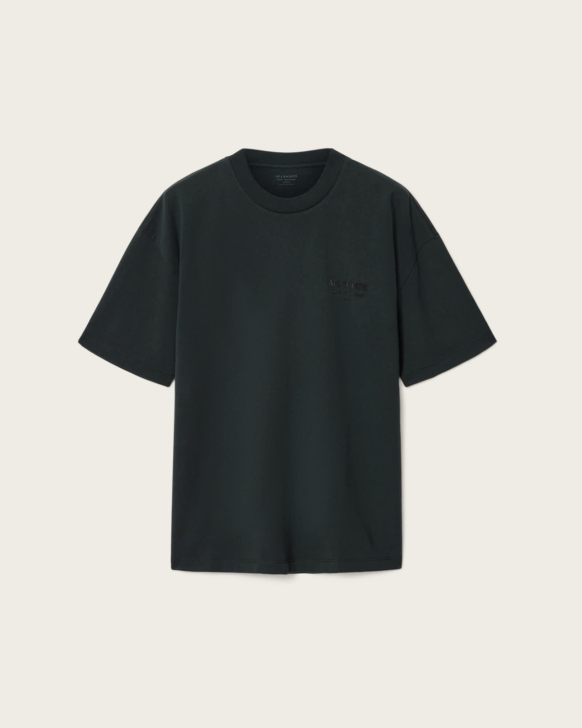 Xander Flocked Logo Oversized T-Shirt CARTER GREY