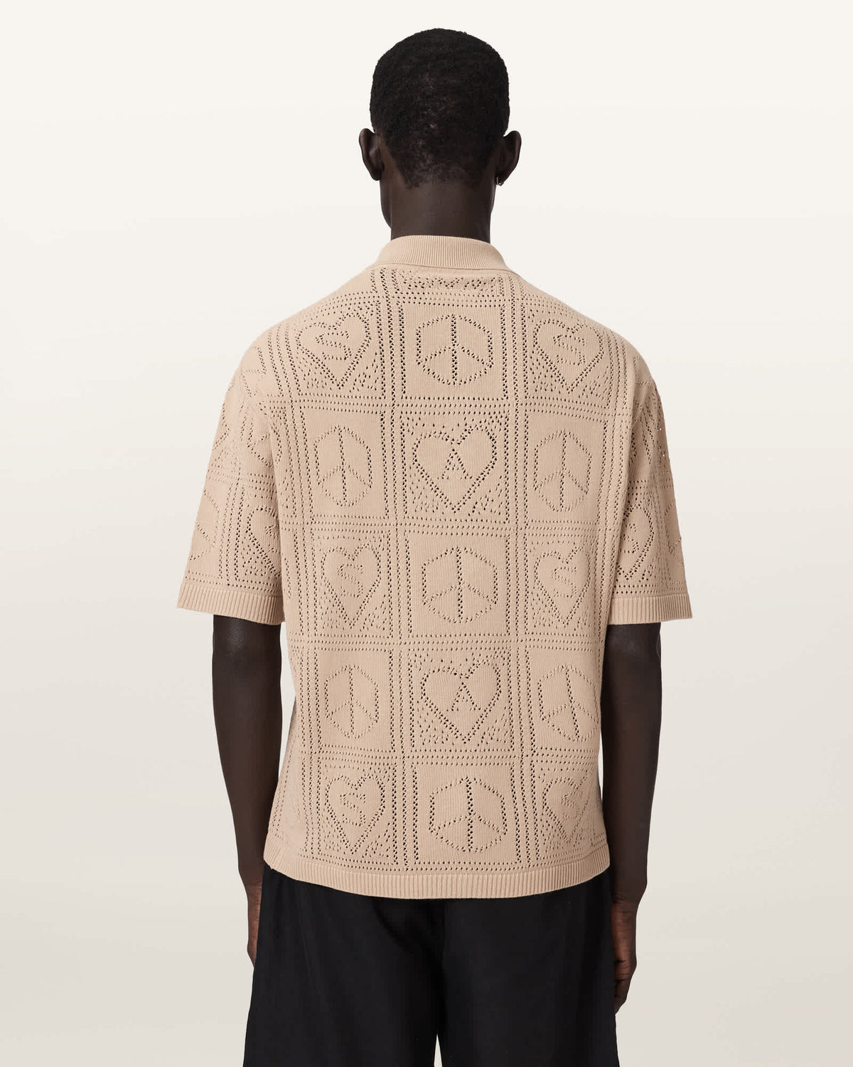 Arktx Open Stitch Jacquard Cardigan SAND TAUPE