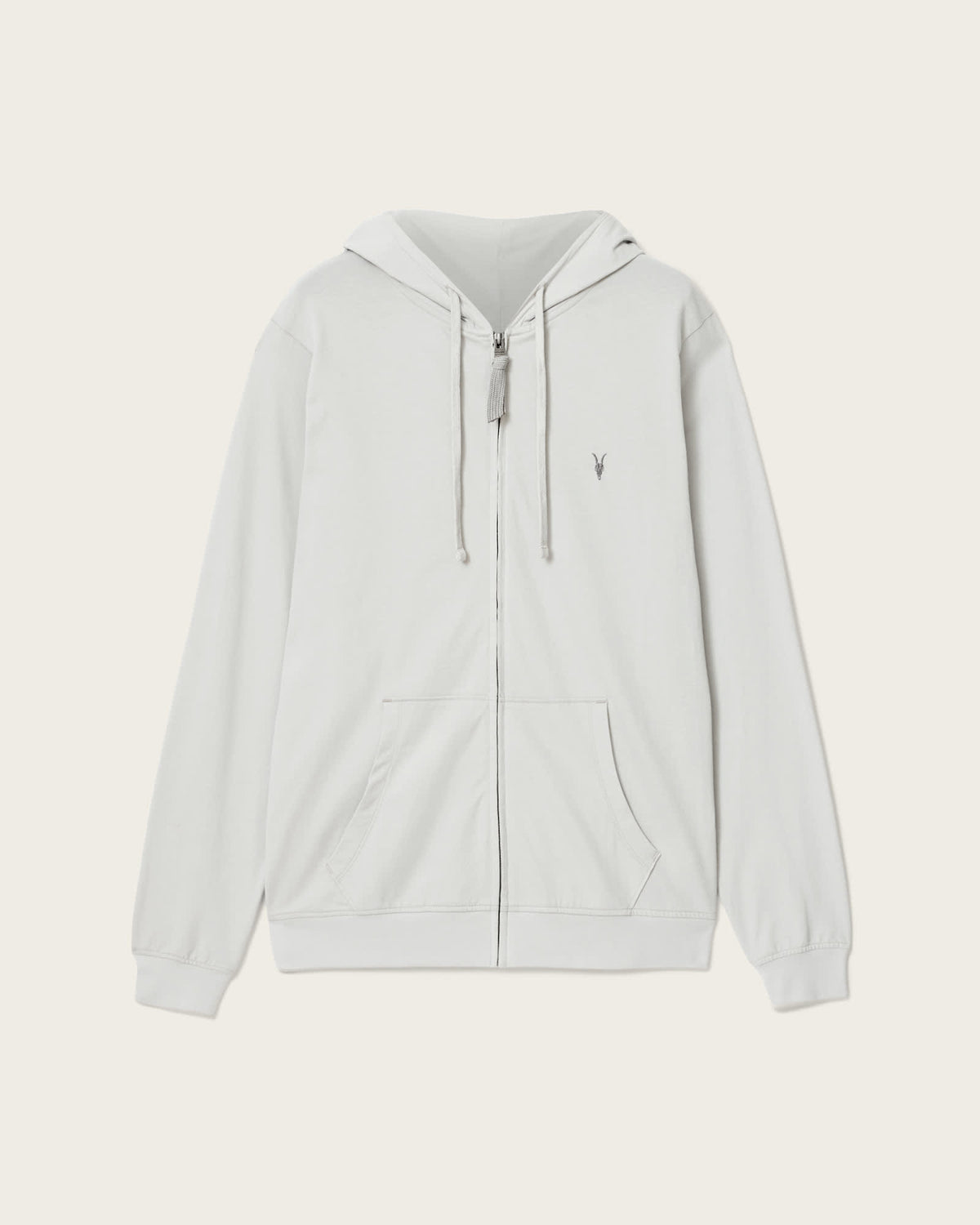 Brace Zip-Up Ramskull Hoodie Pebble Grey