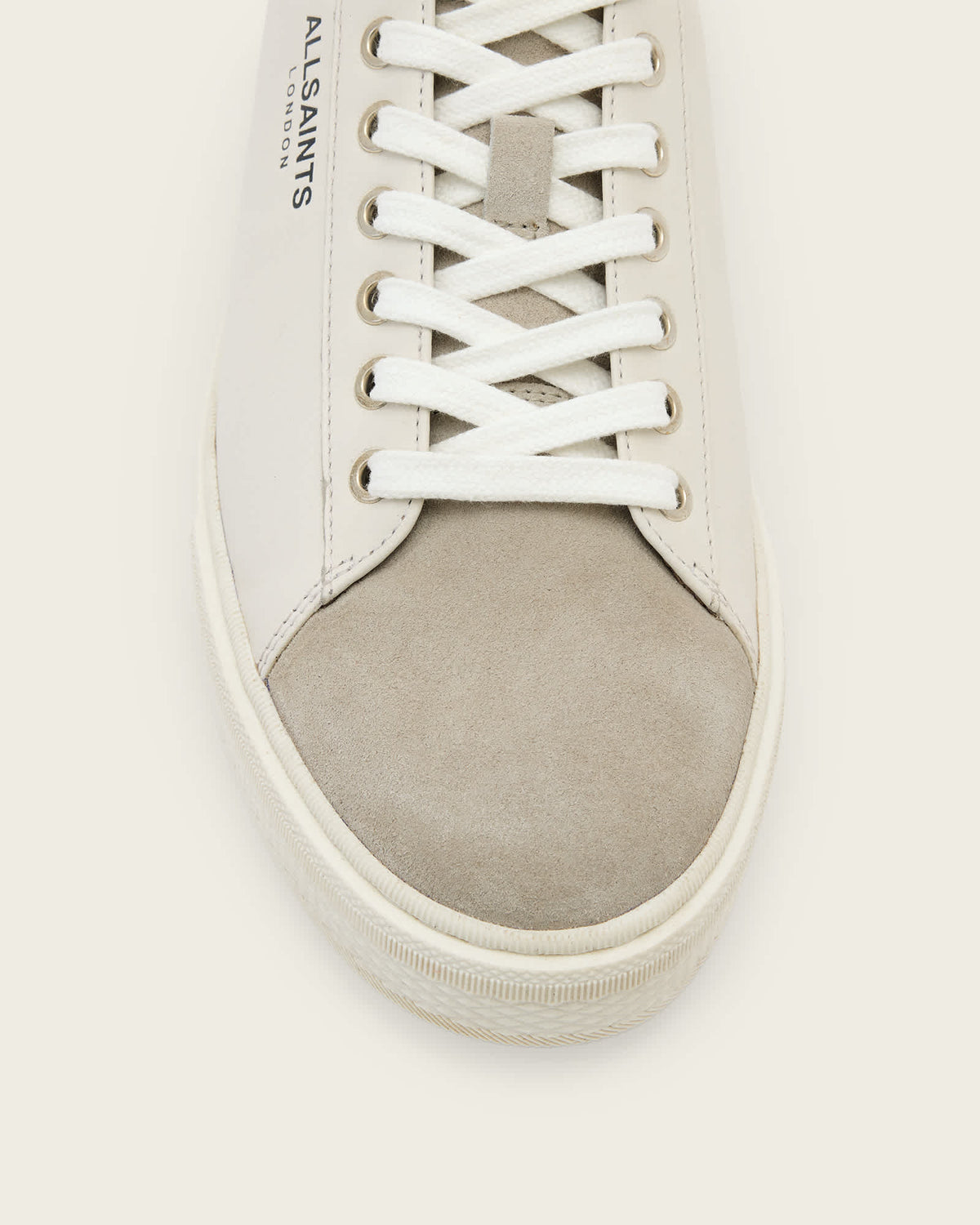 Tucker Low Top Leather Trainers WHITE/CHALK WHITE