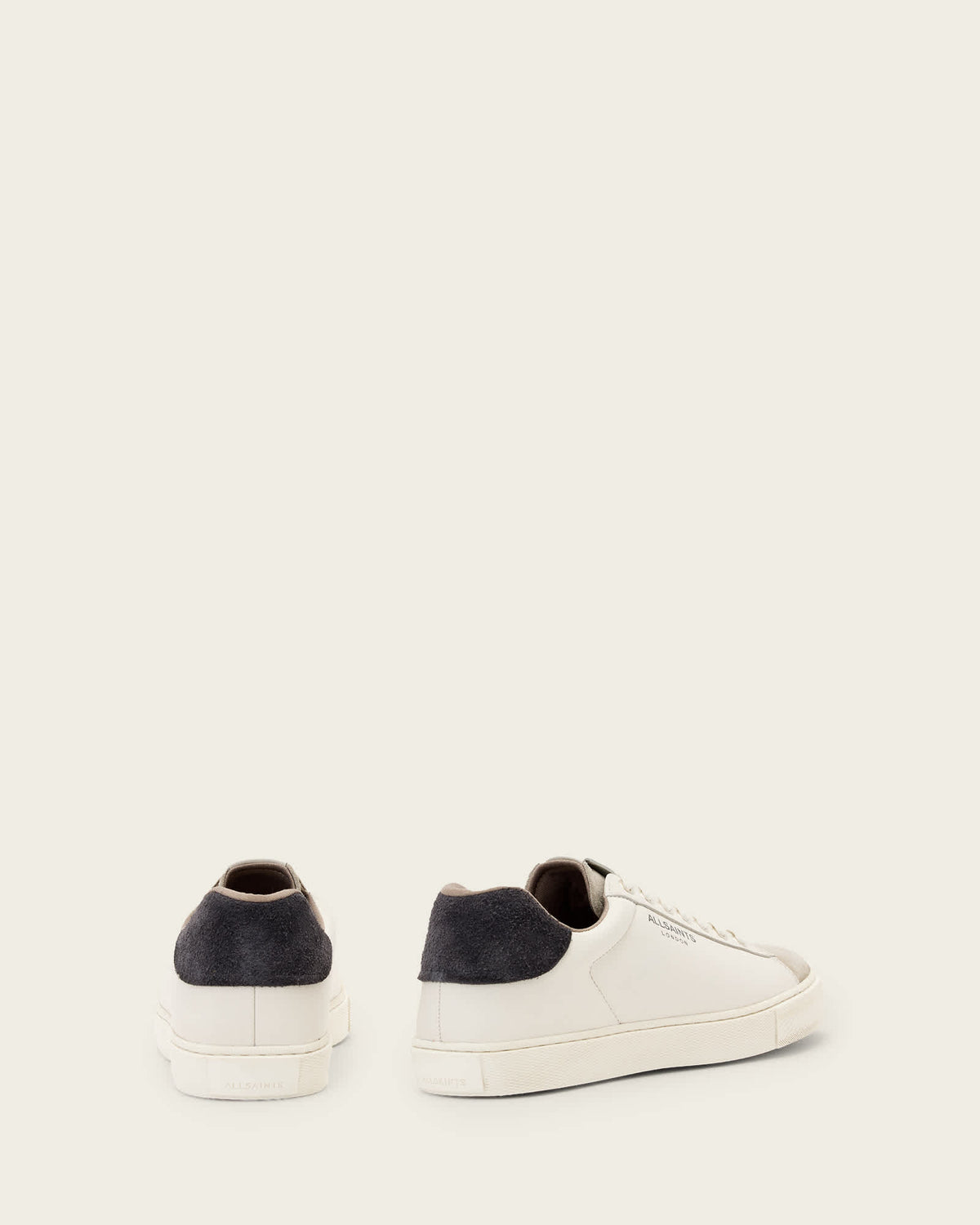 Tucker Low Top Leather Trainers WHITE/CHALK WHITE