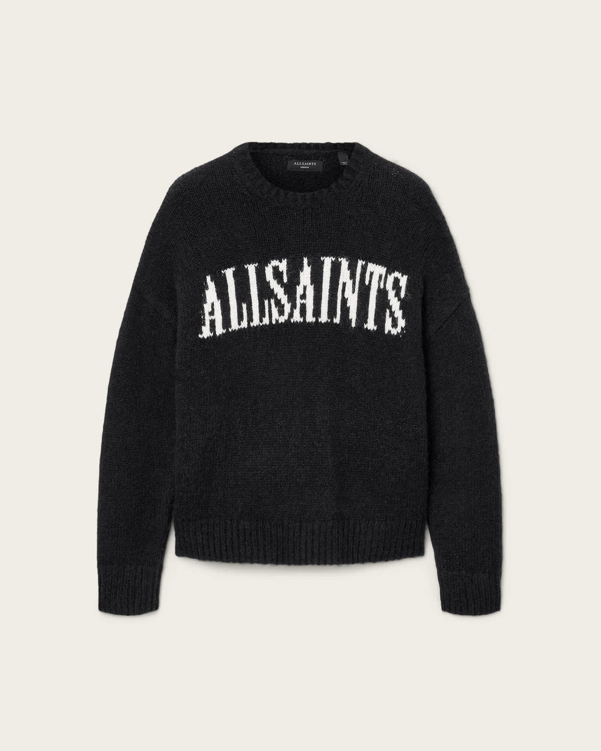 Stokes Oversized Boxy Jumper BLACK/ECRU WHITE
