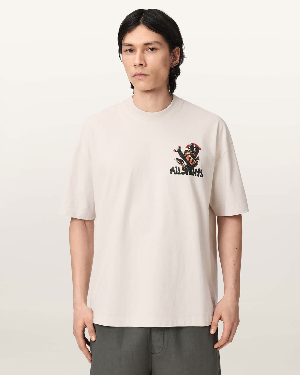 Cacti Short Sleeve Oversized T-Shirt DUSK WHITE