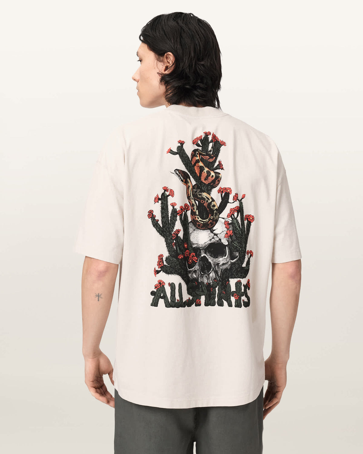 Cacti Short Sleeve Oversized T-Shirt DUSK WHITE