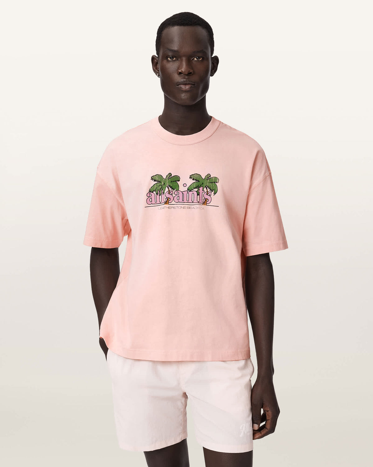 Troppo Short Sleeve Graphic Boxy T-Shirt BLUSHED PINK