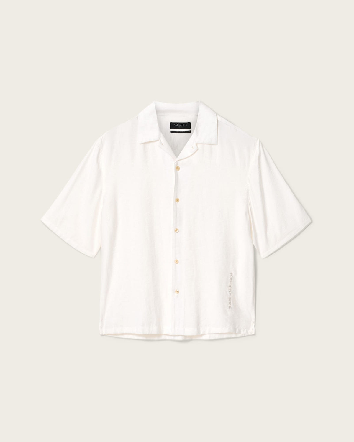 Purley Oversized Short Sleeve Shirt TERN WHITE