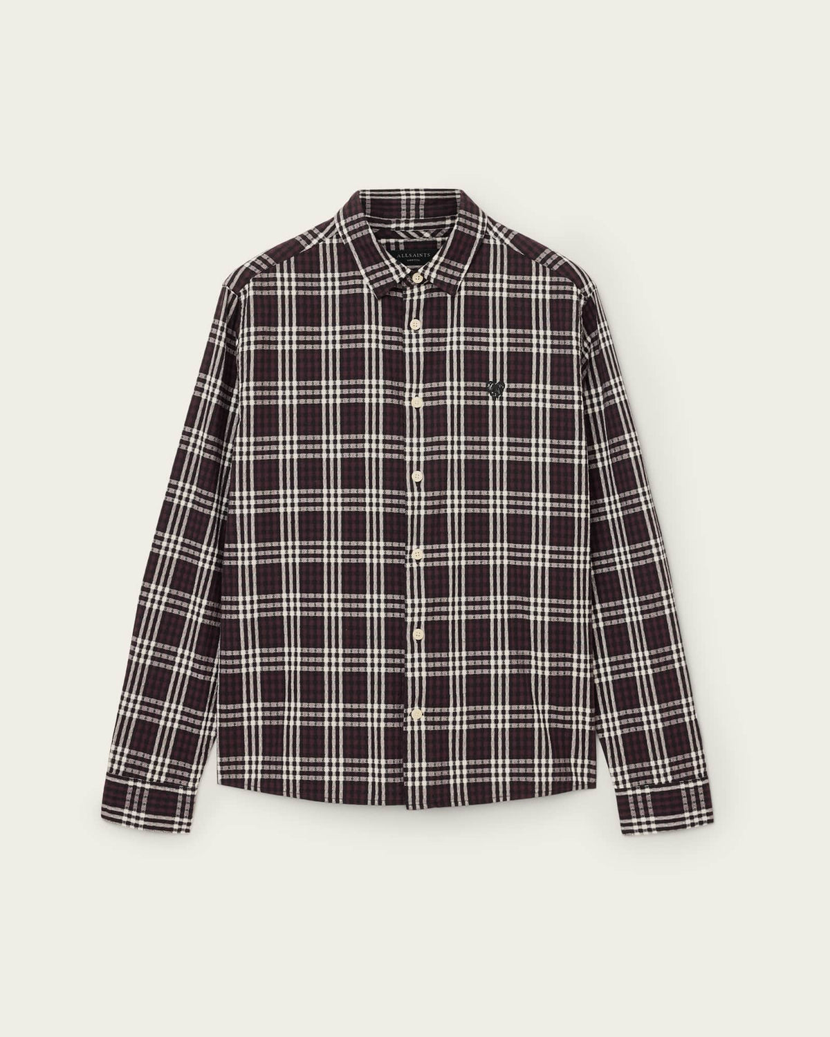 Santiago Long Sleeved Check Shirt Brown