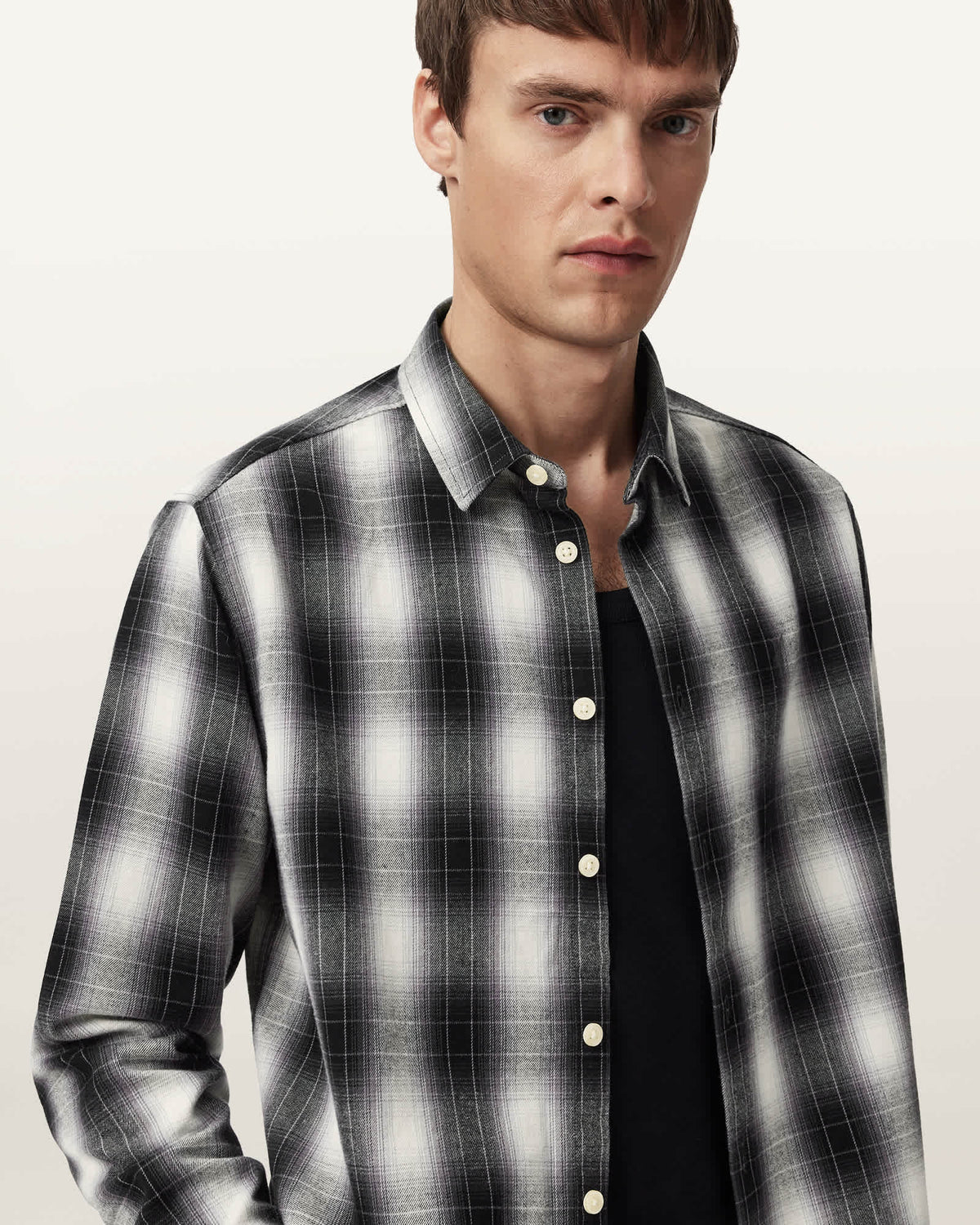 Holborn Ramskull Check Shirt Black/White