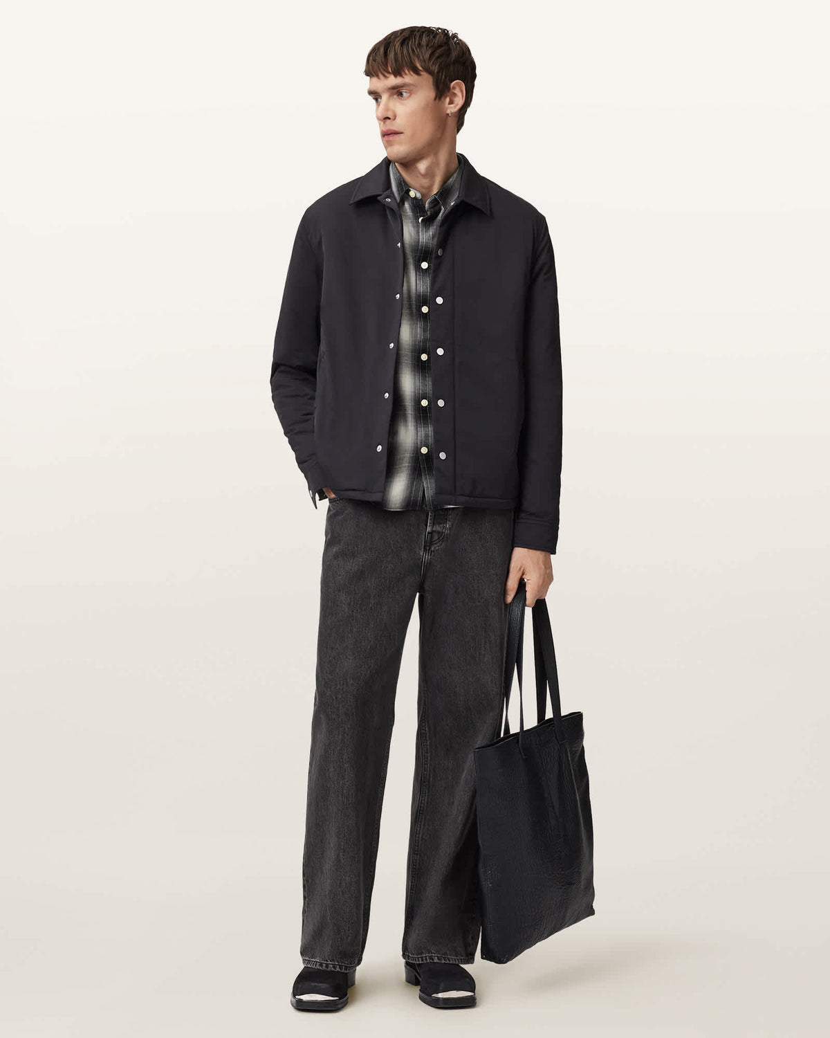 Holborn Ramskull Check Shirt Black/White