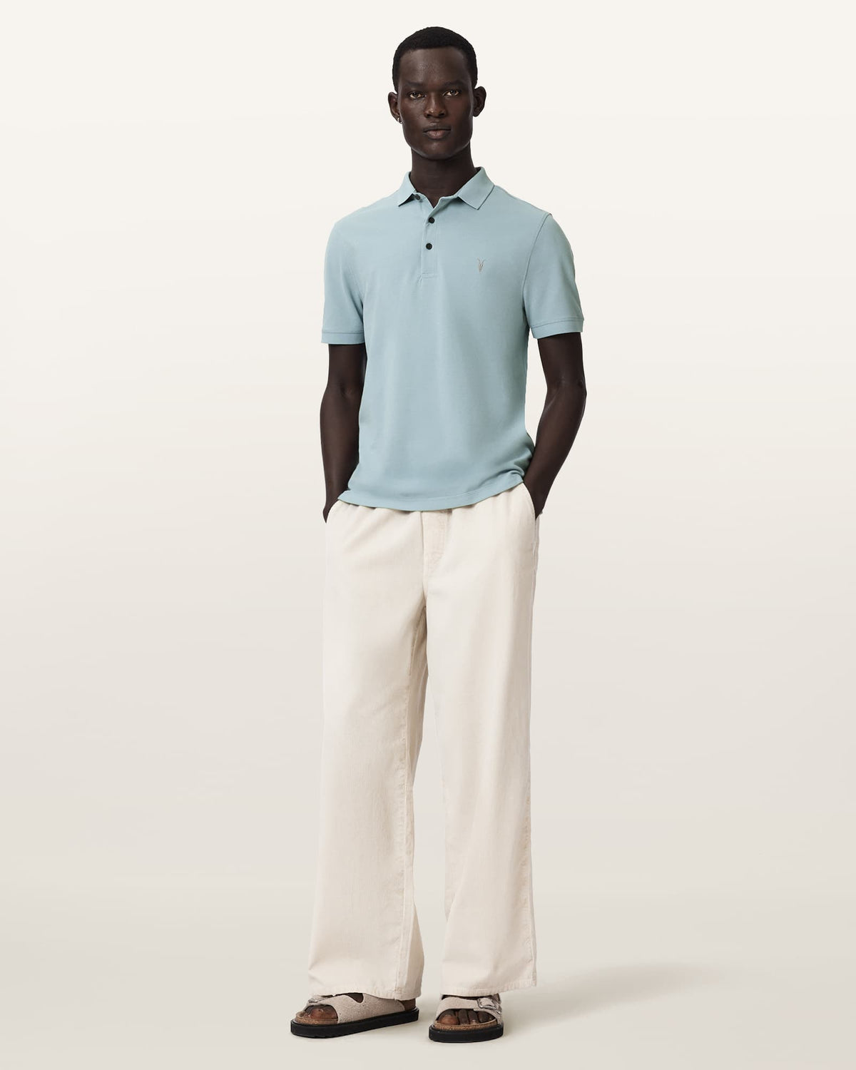 Reform Short-Sleeve Polo Shirt SALTON BLUE