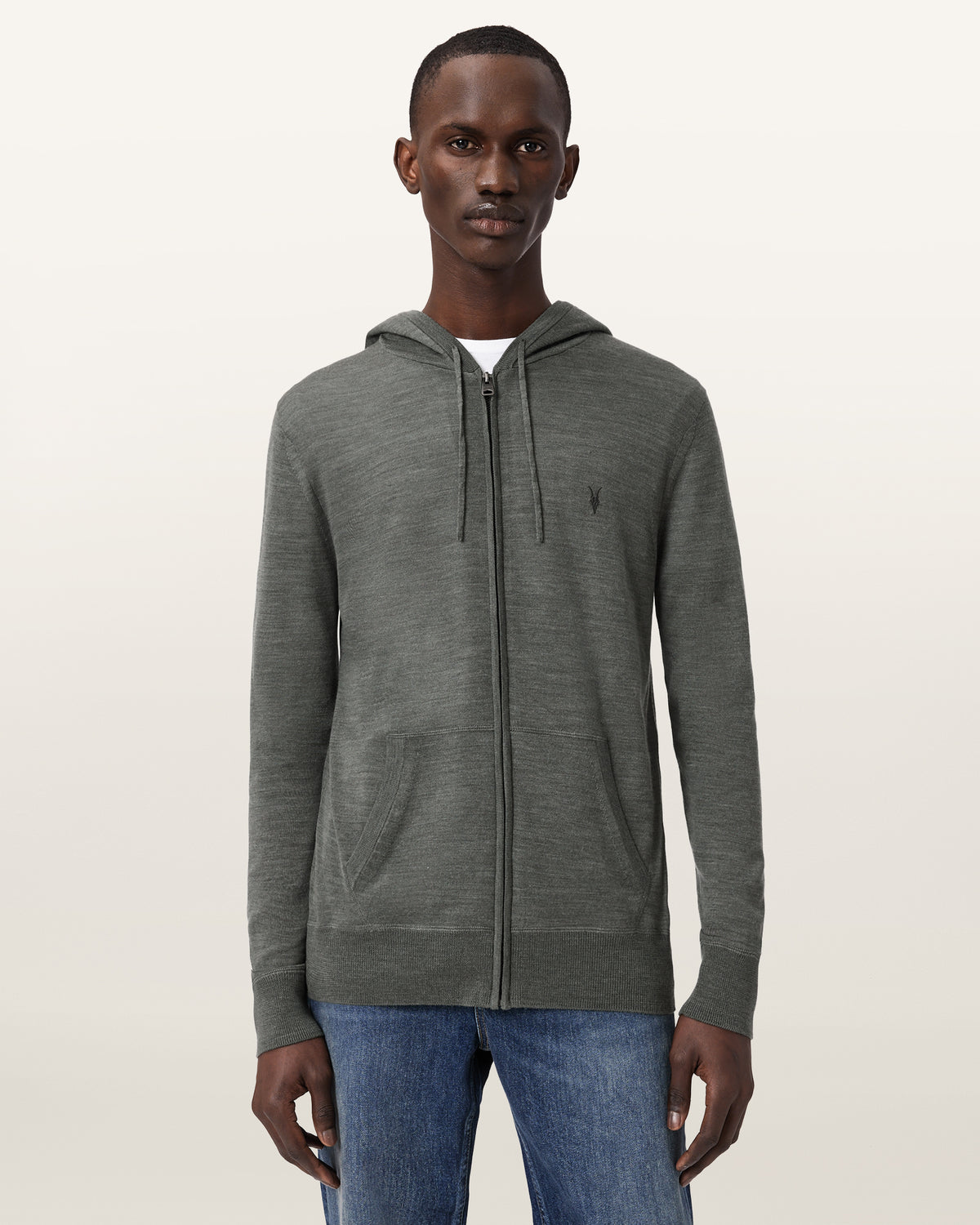Mode Merino Wool Zip-Up Hoodie