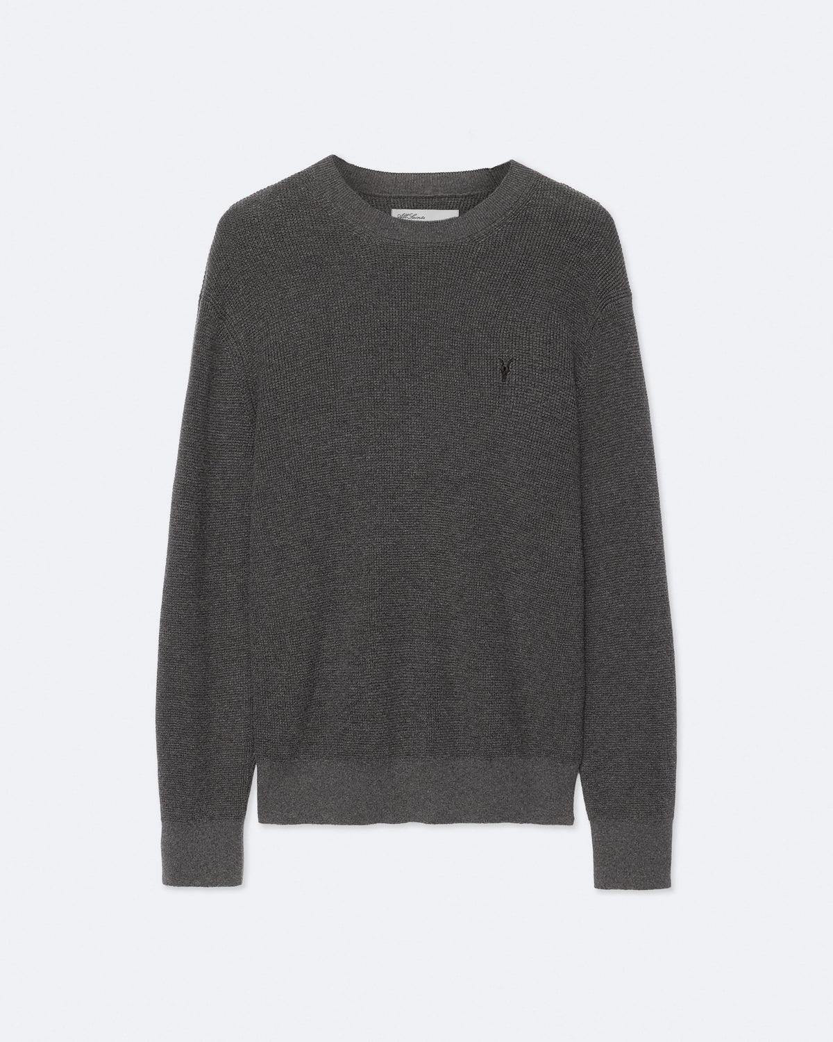 Aspen Waffle-Knit Wool-Blend Jumper MONUMENT GREY