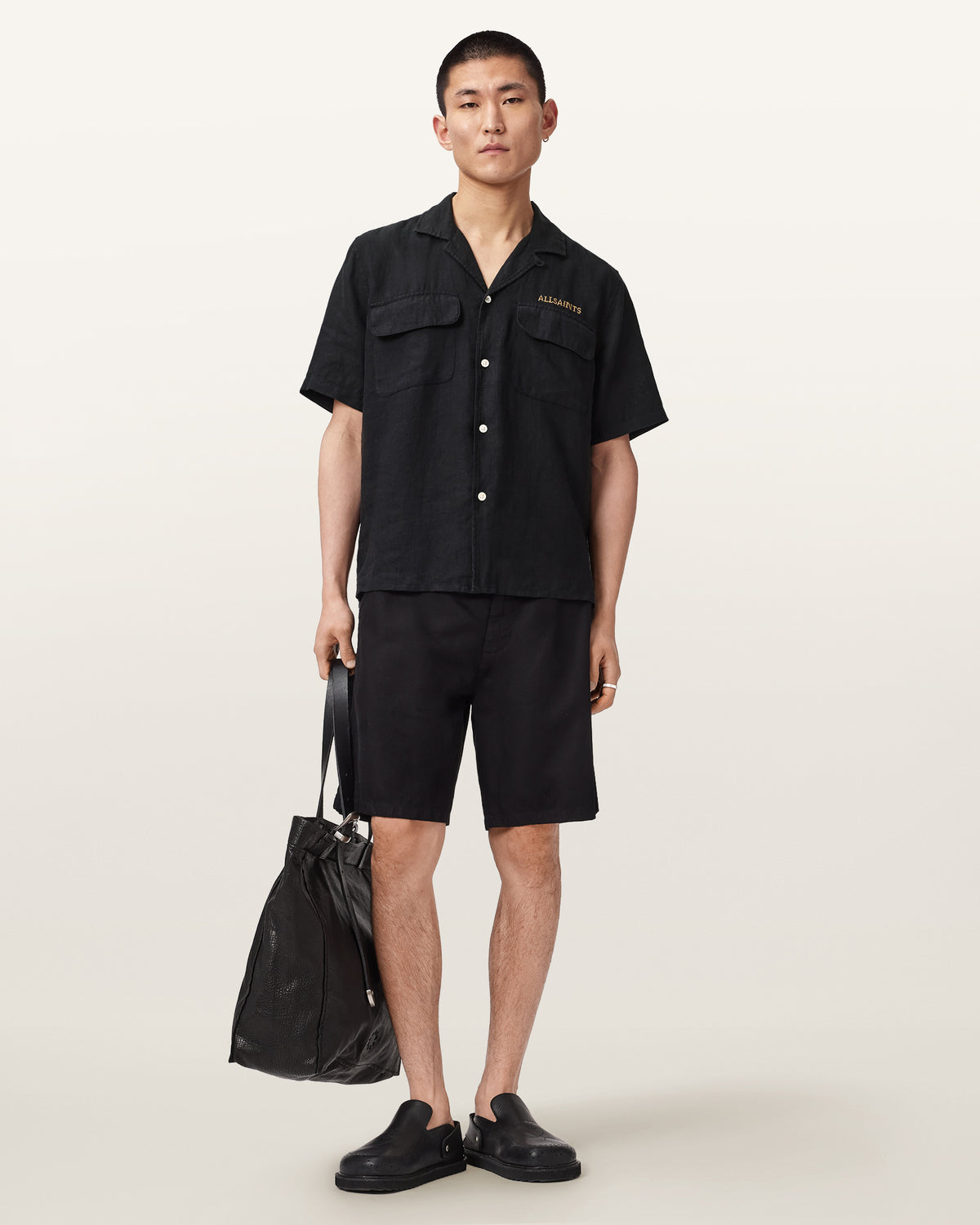 Dunloe Short Sleeve Boxy Linen Shirt