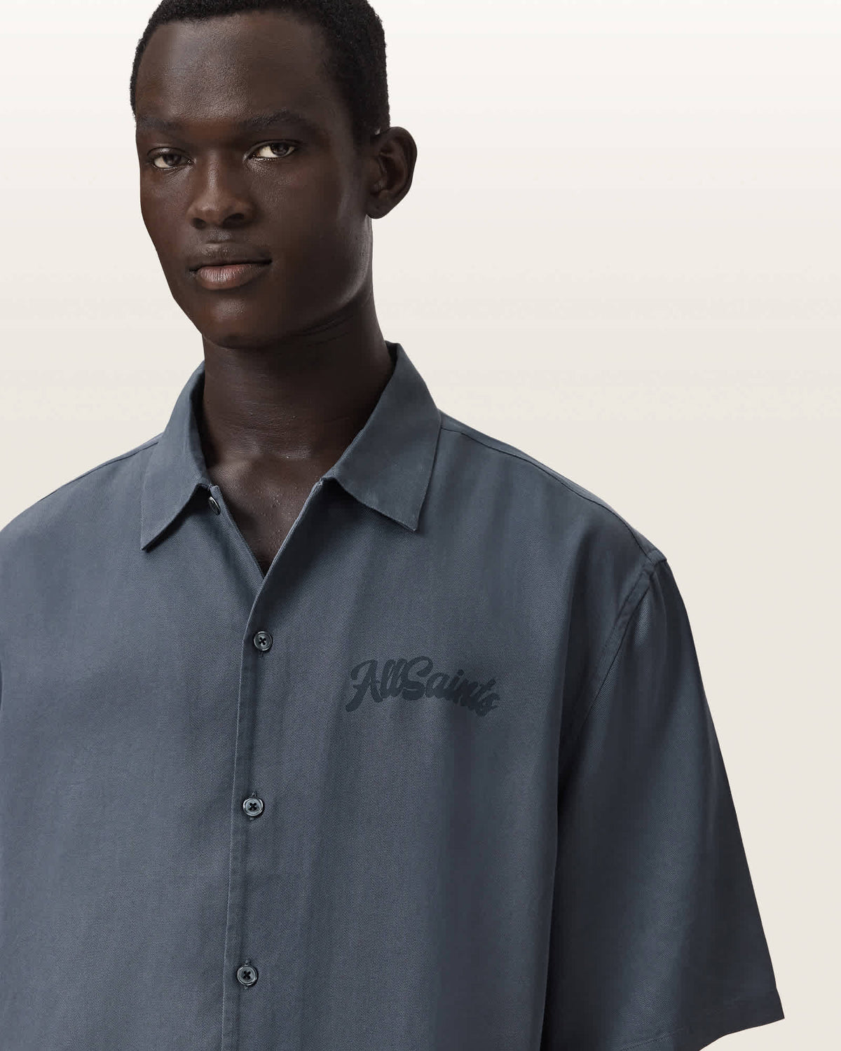 Circe Oversized Short Sleeve Shirt MOONSTONE BLUE