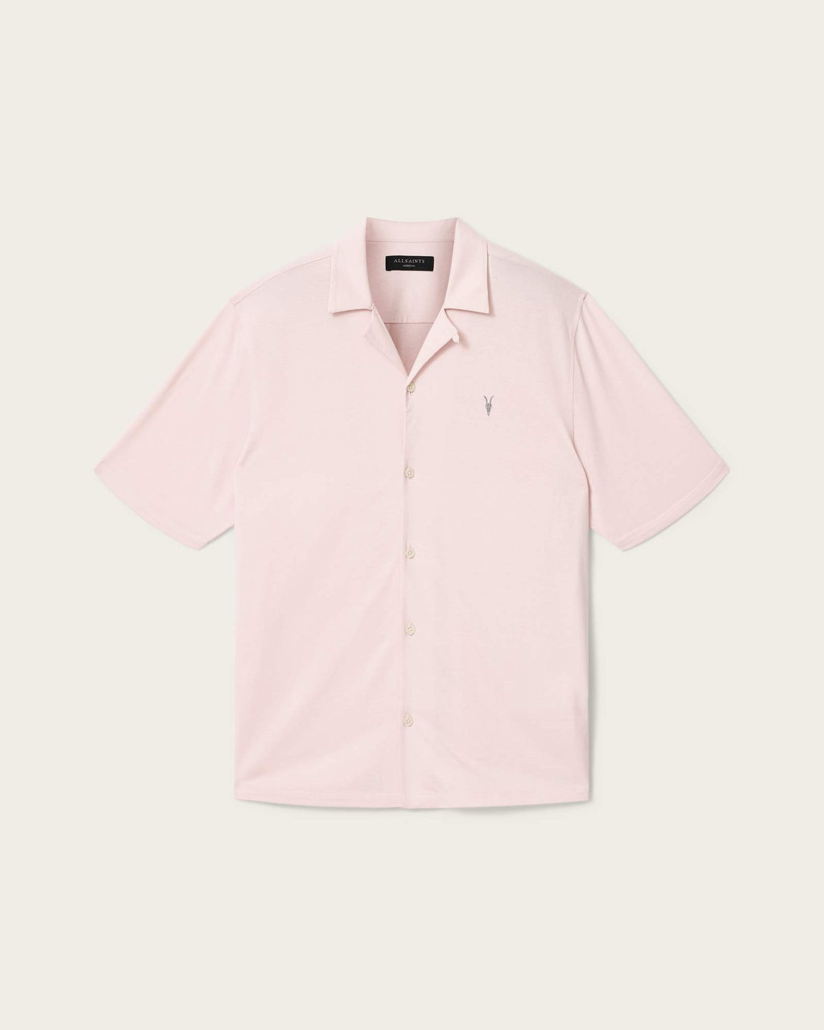 Hudson Relaxed Fit Short Sleeve Ramskull Shirt SEASHELL PINK