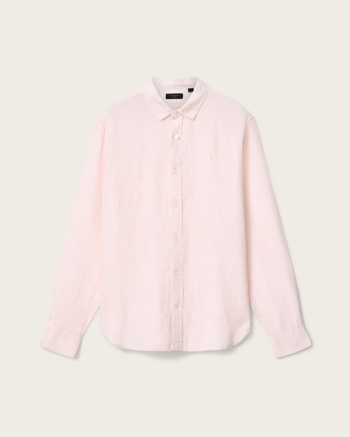 Loom Long Sleeve Linen Shirt SEASHELL PINK