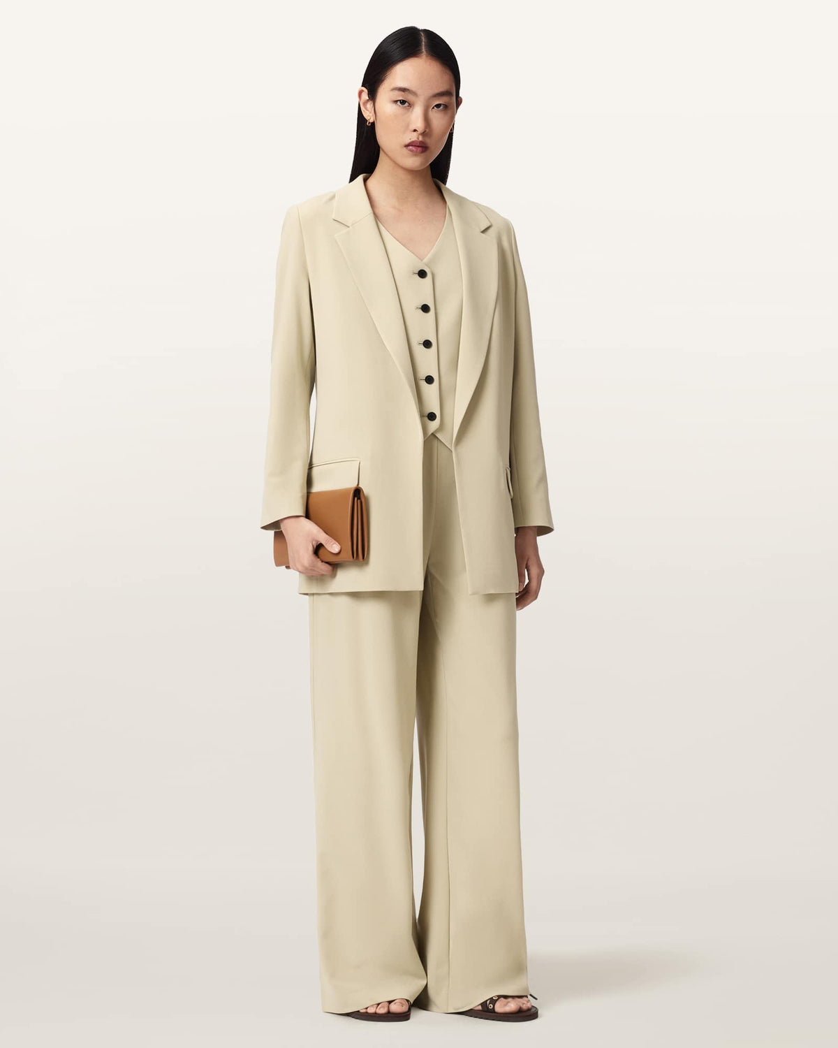 Aleida Lightweight Tri Blazer HAZE GREEN