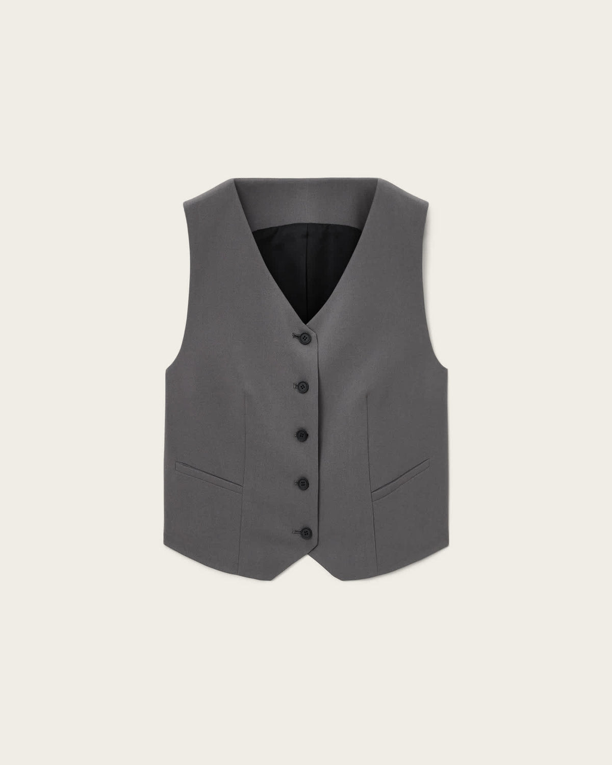 Aleida Lightweight Tri Waistcoat DARK GULL GREY