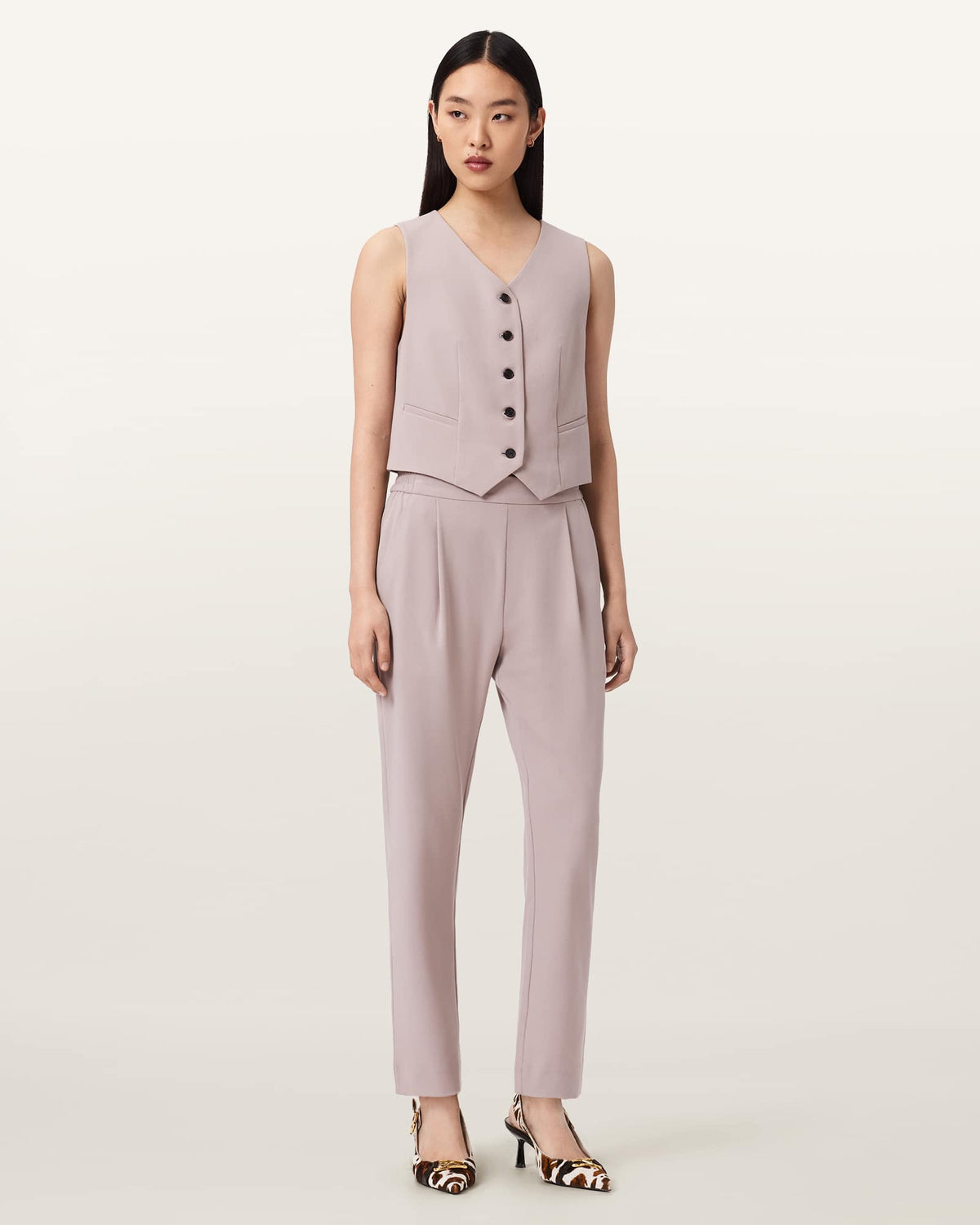Aleida Lightweight Tri Waistcoat LILAC PURPLE