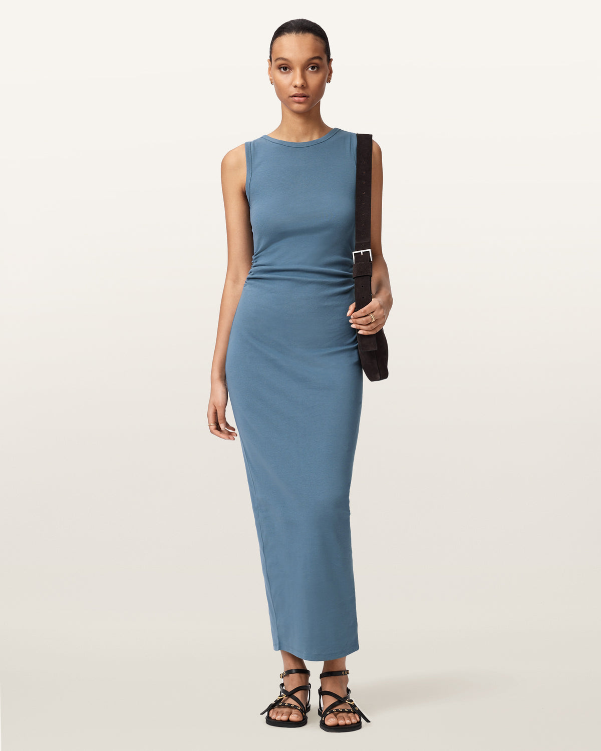 Katarina Boat-Neck Slim-Fit Maxi Dress