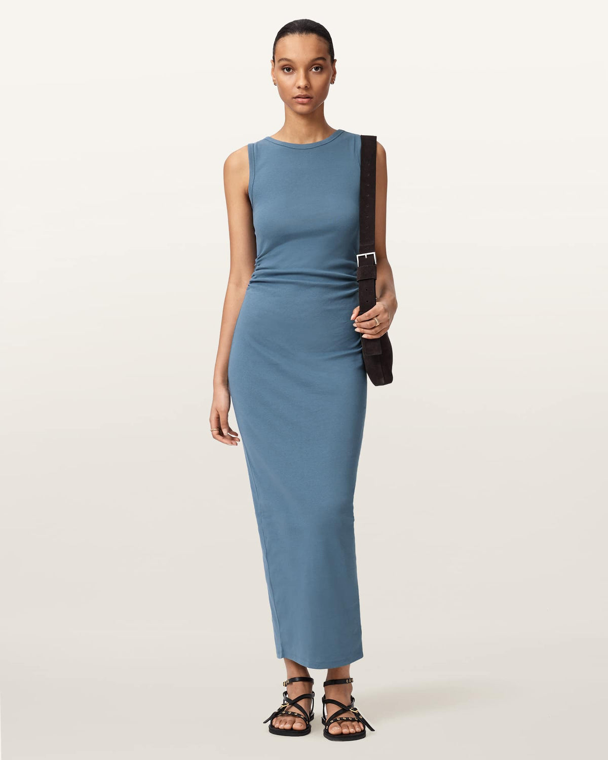 Katarina Boat-Neck Slim-Fit Maxi Dress CAPTAIN BLUE