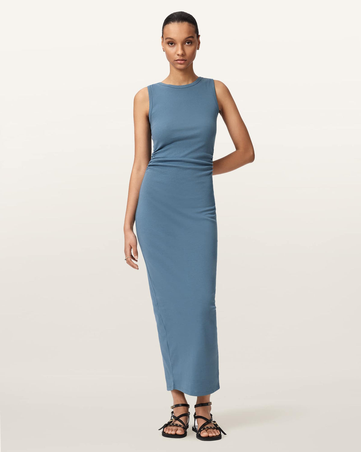 Katarina Boat-Neck Slim-Fit Maxi Dress CAPTAIN BLUE