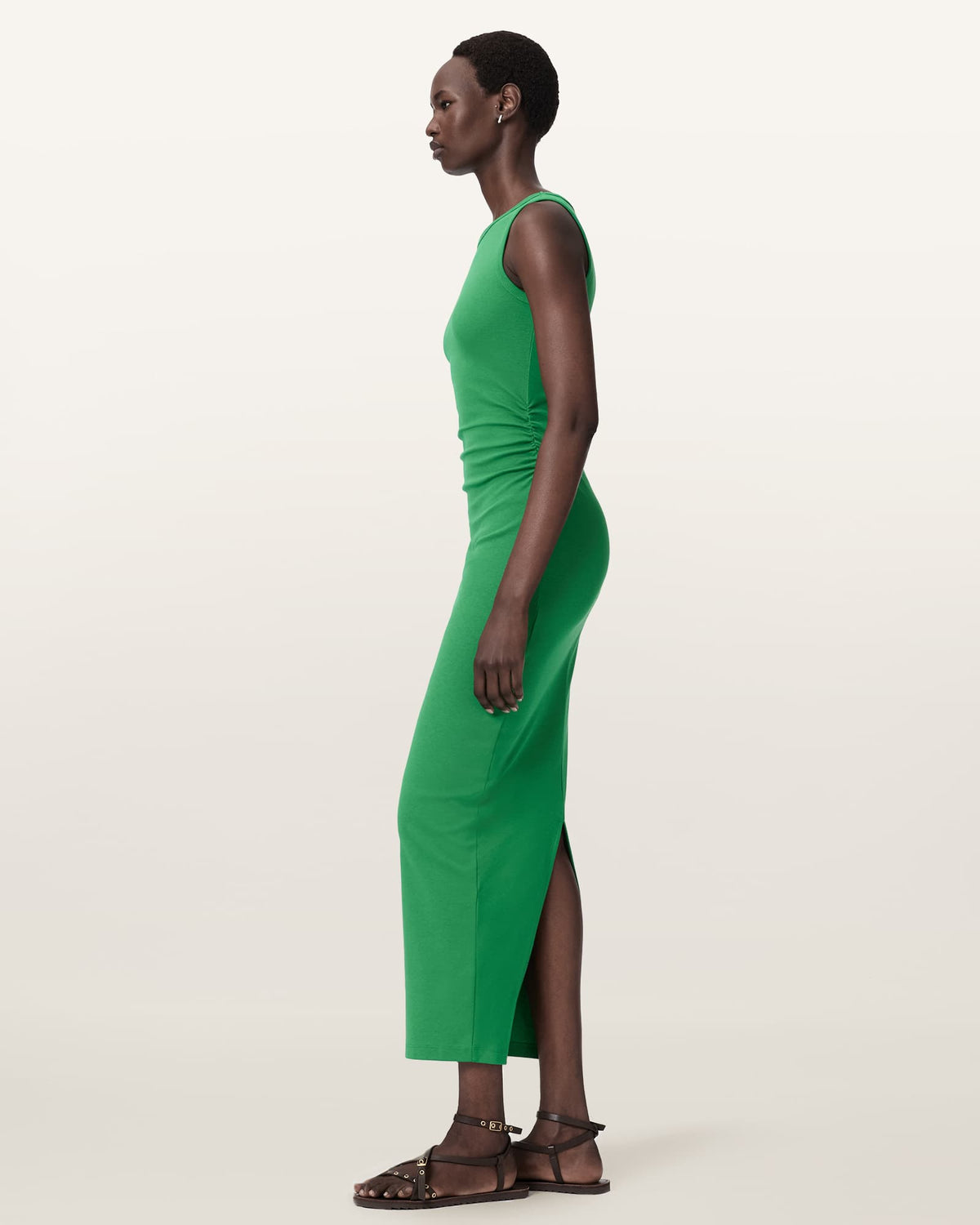Katarina Boat-Neck Slim-Fit Maxi Dress APPLE GREEN