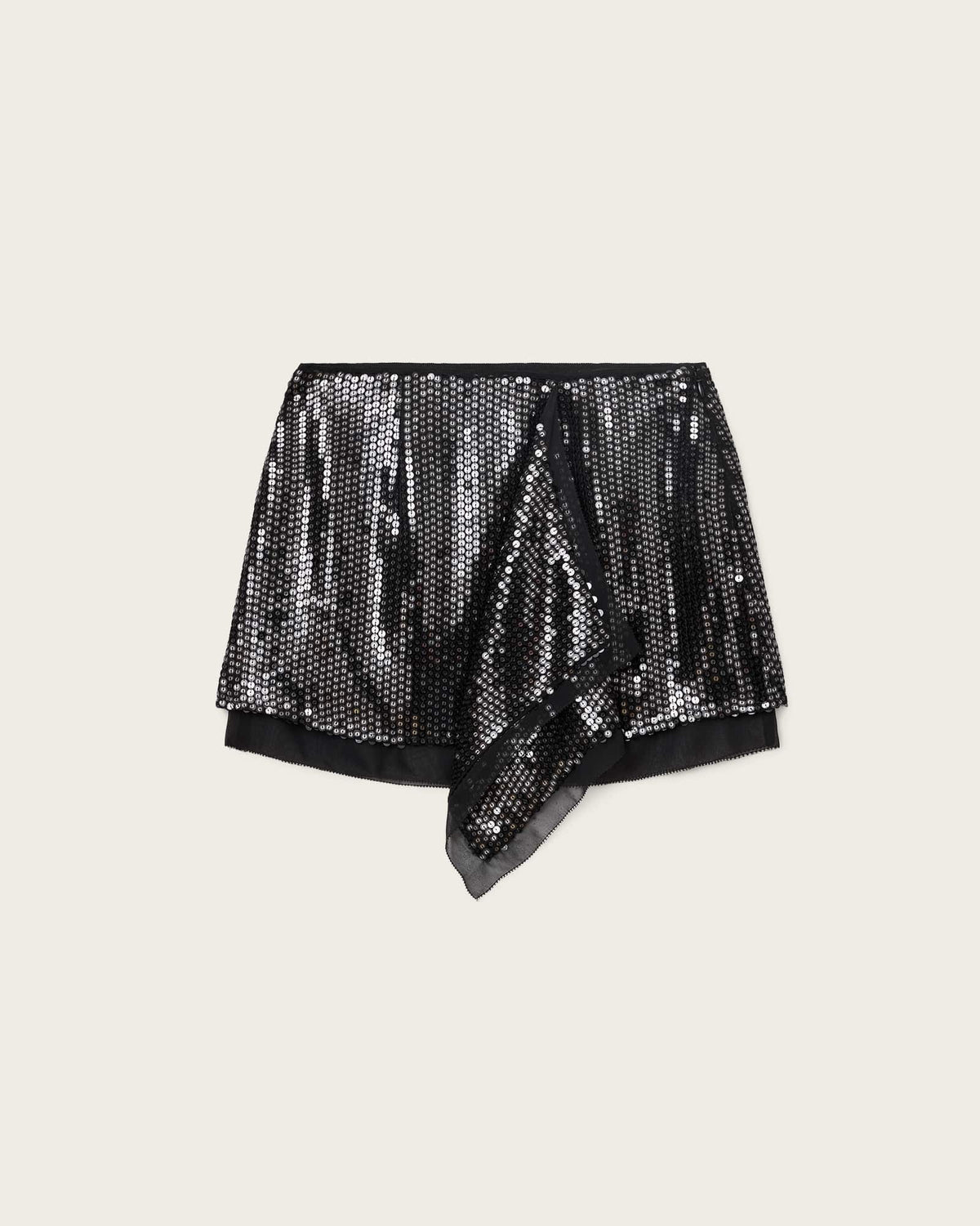 Fonsie Embellished Short Skirt Black