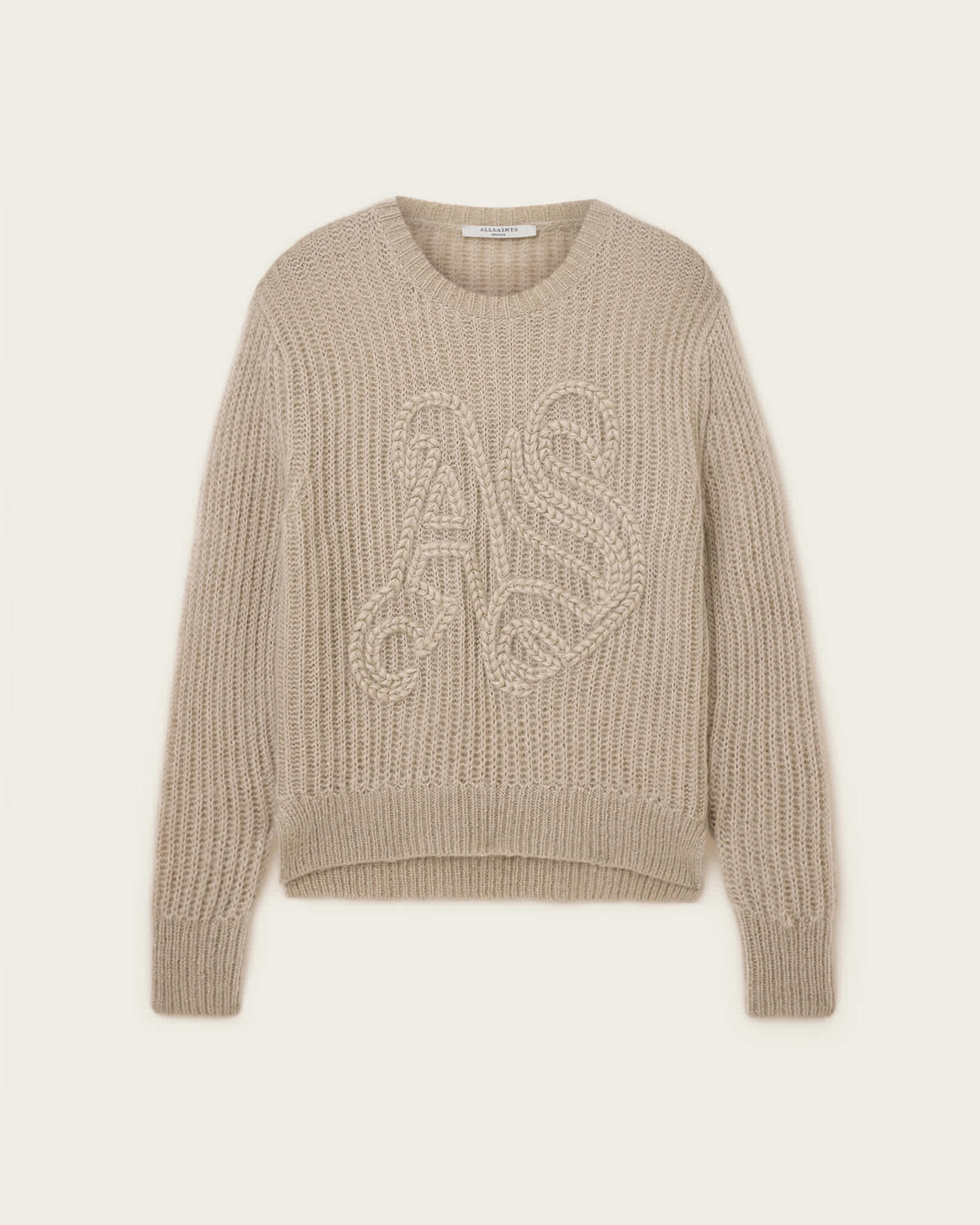 Chain AllSaints Embroidered Jumper BARLEY WHITE