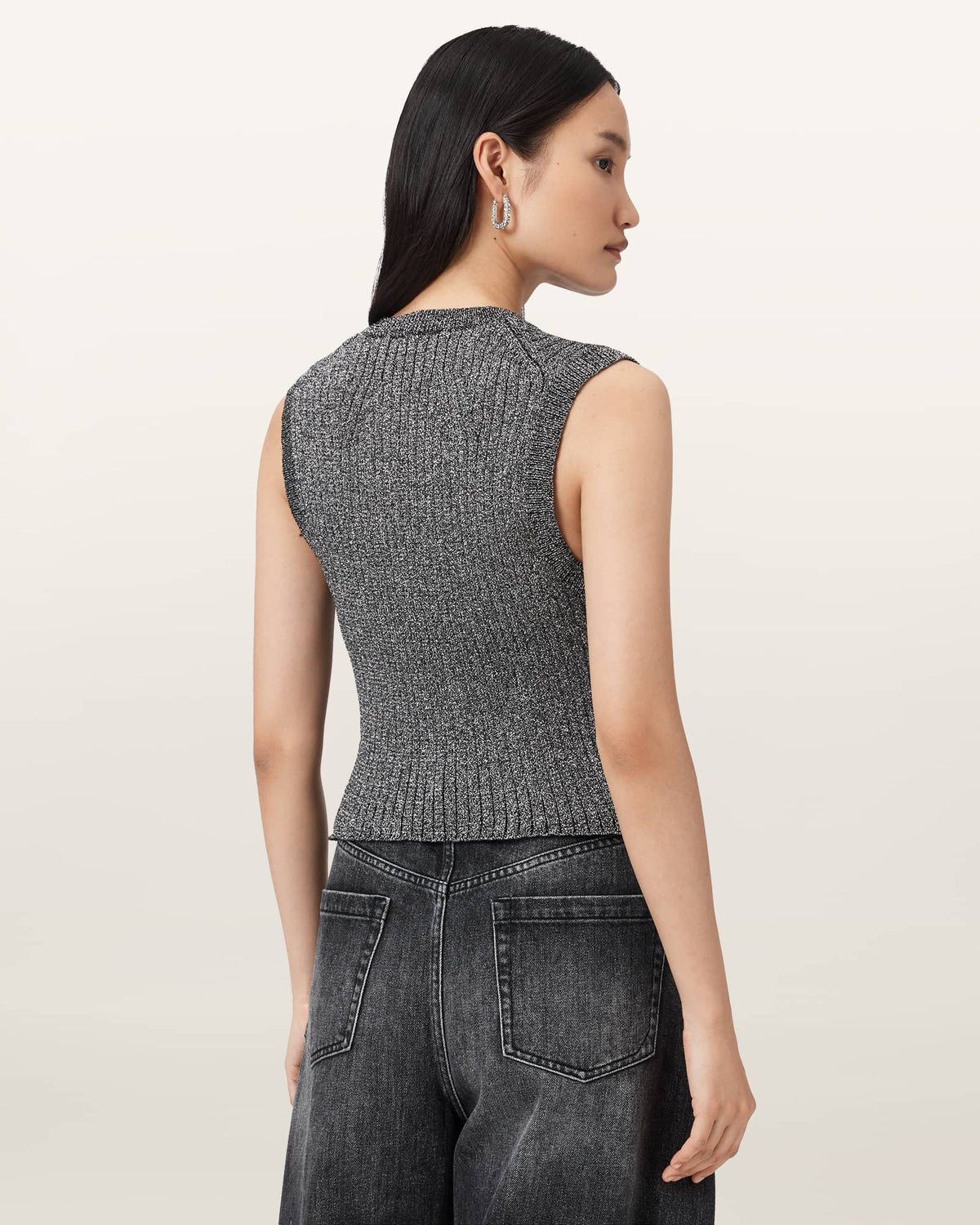 Cruz Shine Slim Fit Wasitcoat Metallic Silver