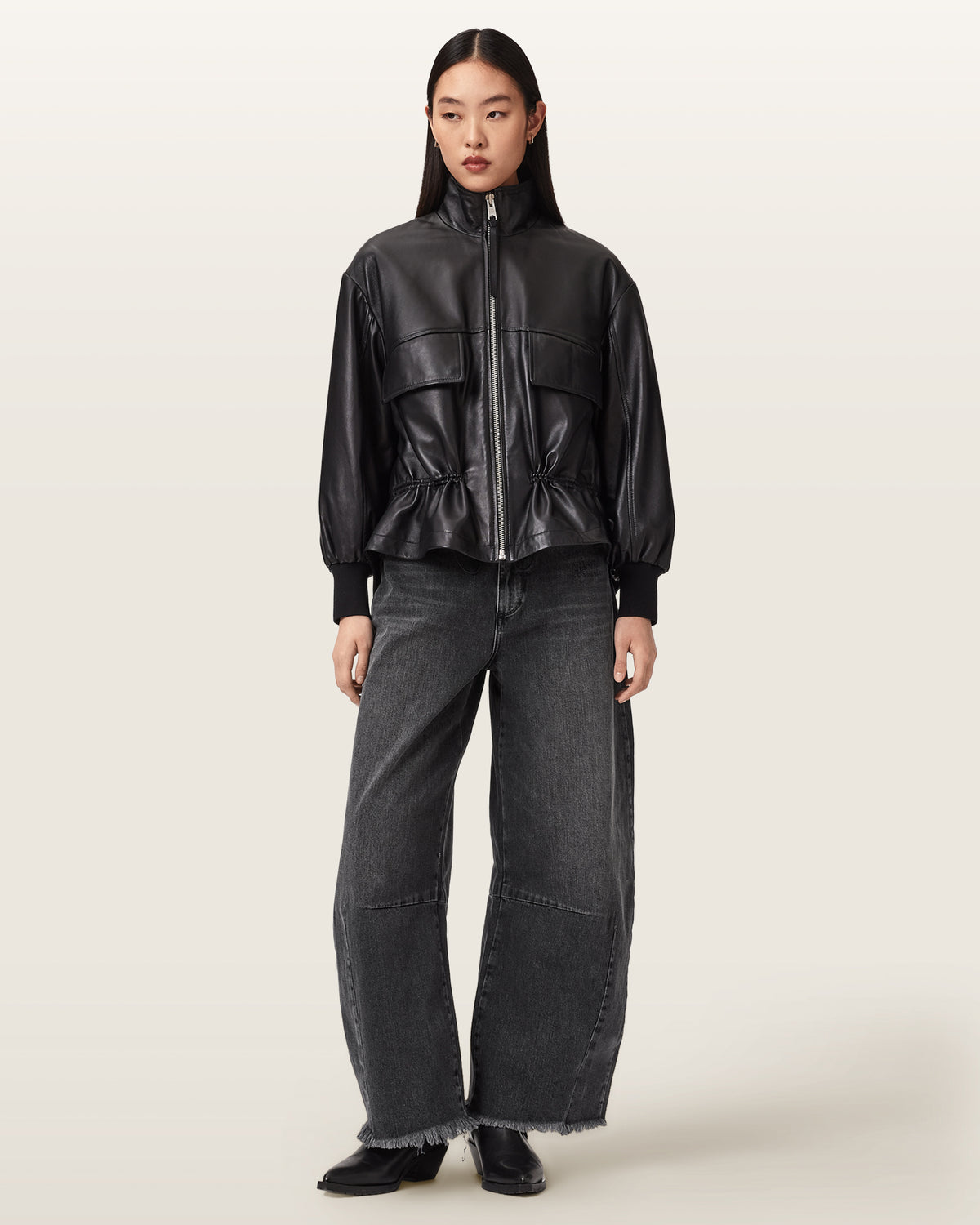 Payton Barrel Leg Denim Jeans