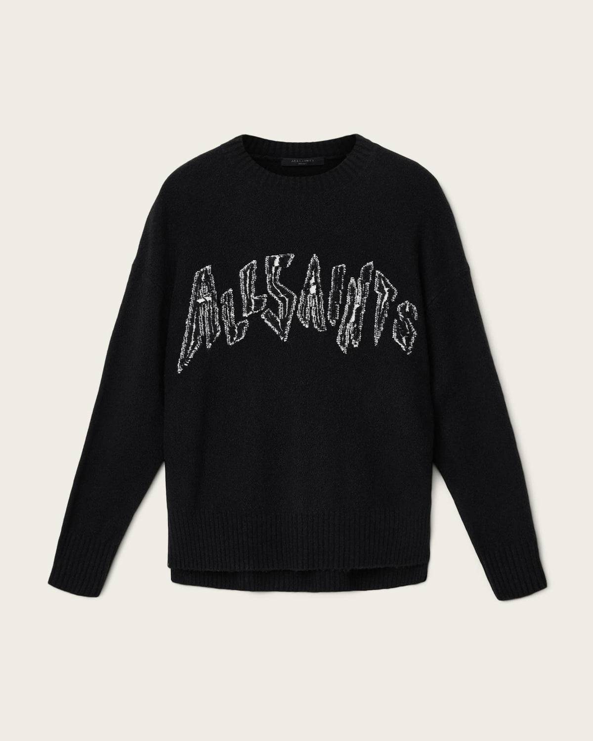 Zinc Jacquard Graphic Jumper BLACK/CHALK WHITE