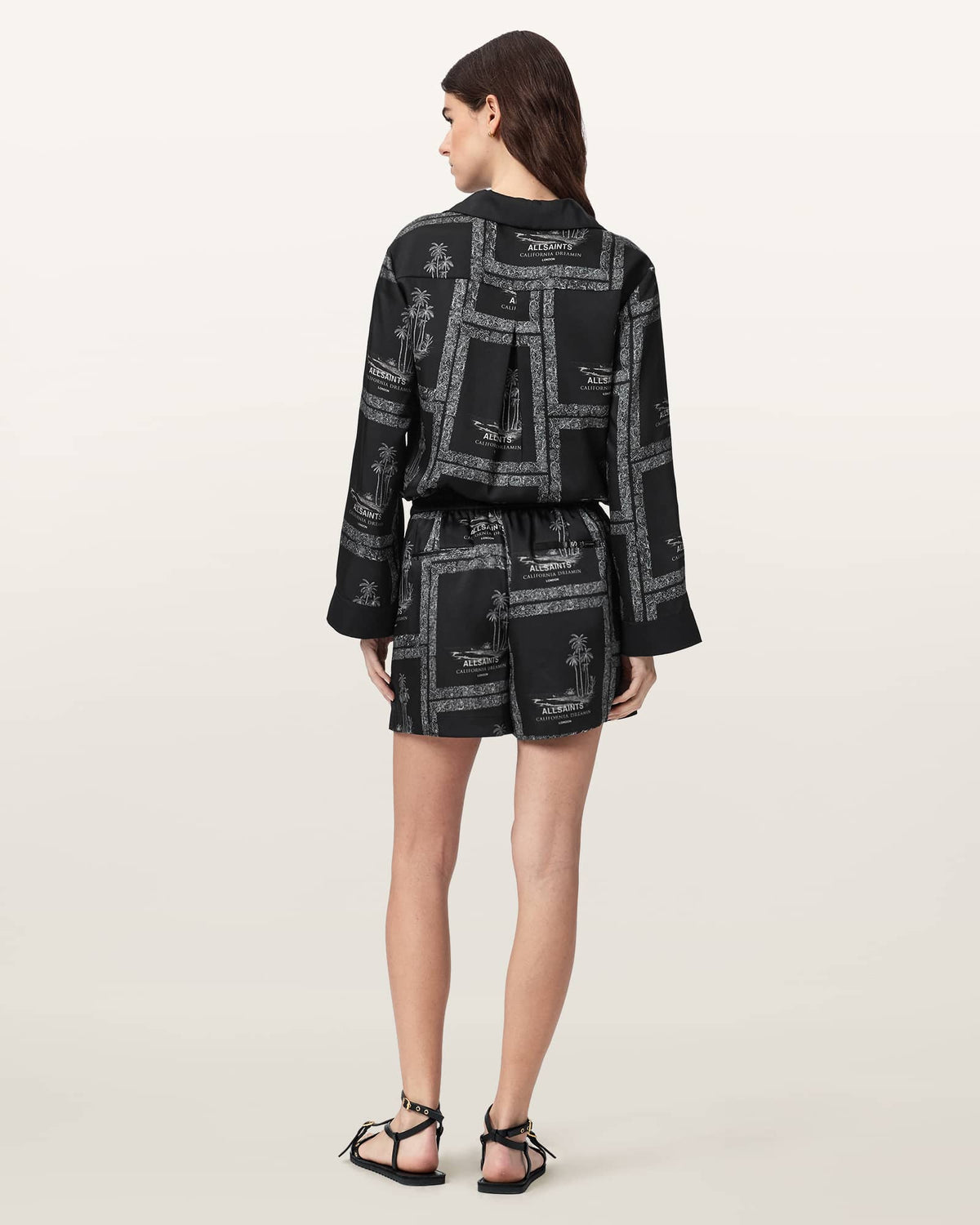 Lettie Lightweight High Waisted Shorts WAIMEA BLACK