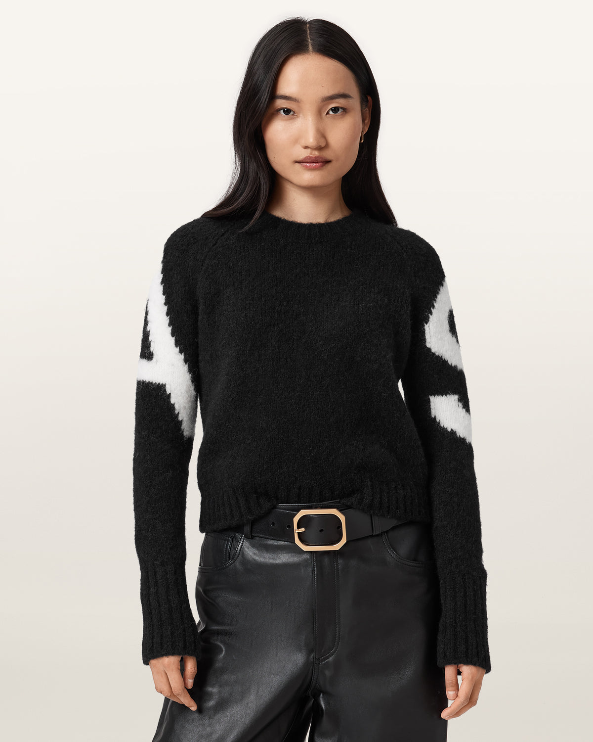 Sylvie Cropped Crew Neck Jumper