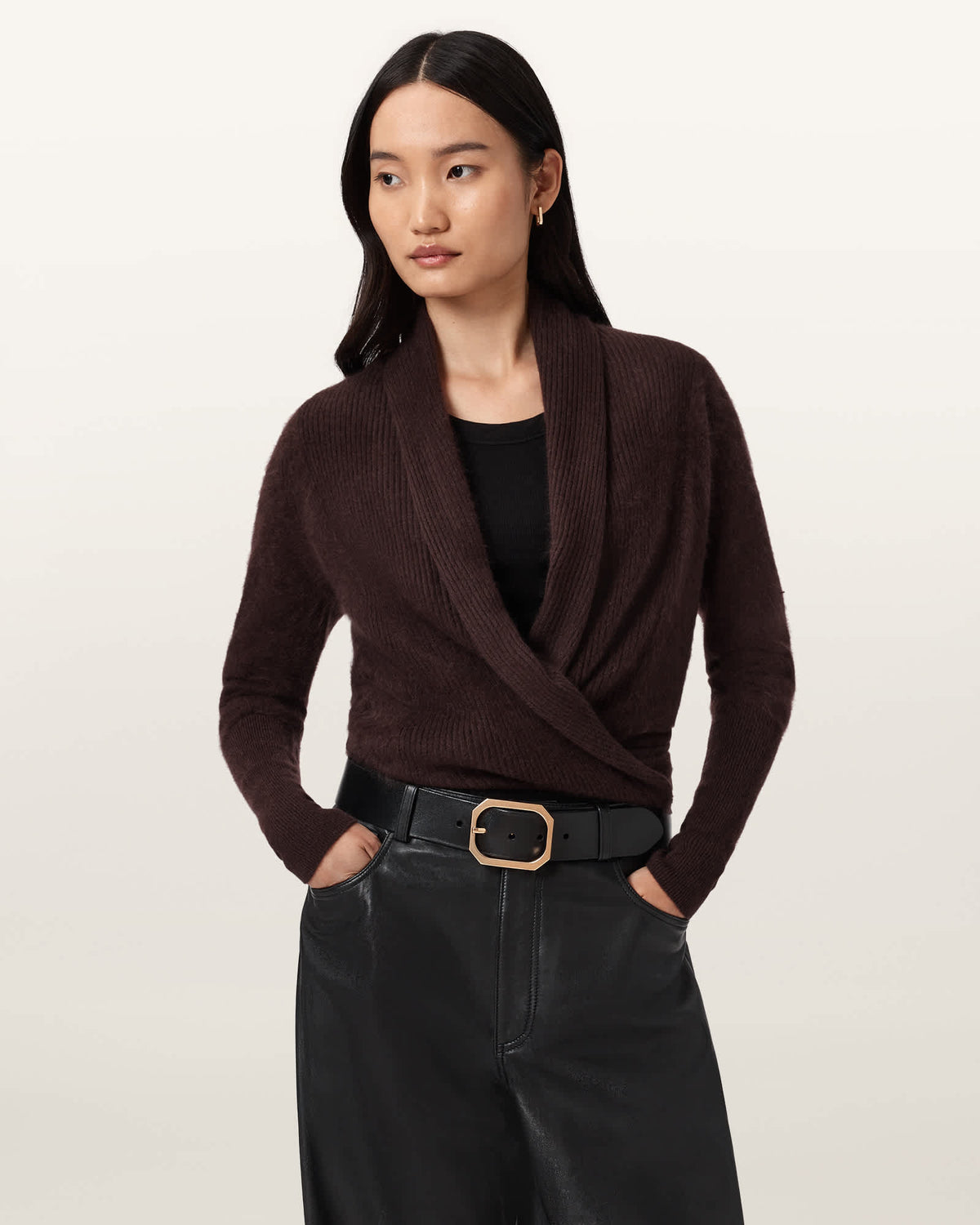 Rebel Pirate Cashmere Cardigan OXBLOOD RED