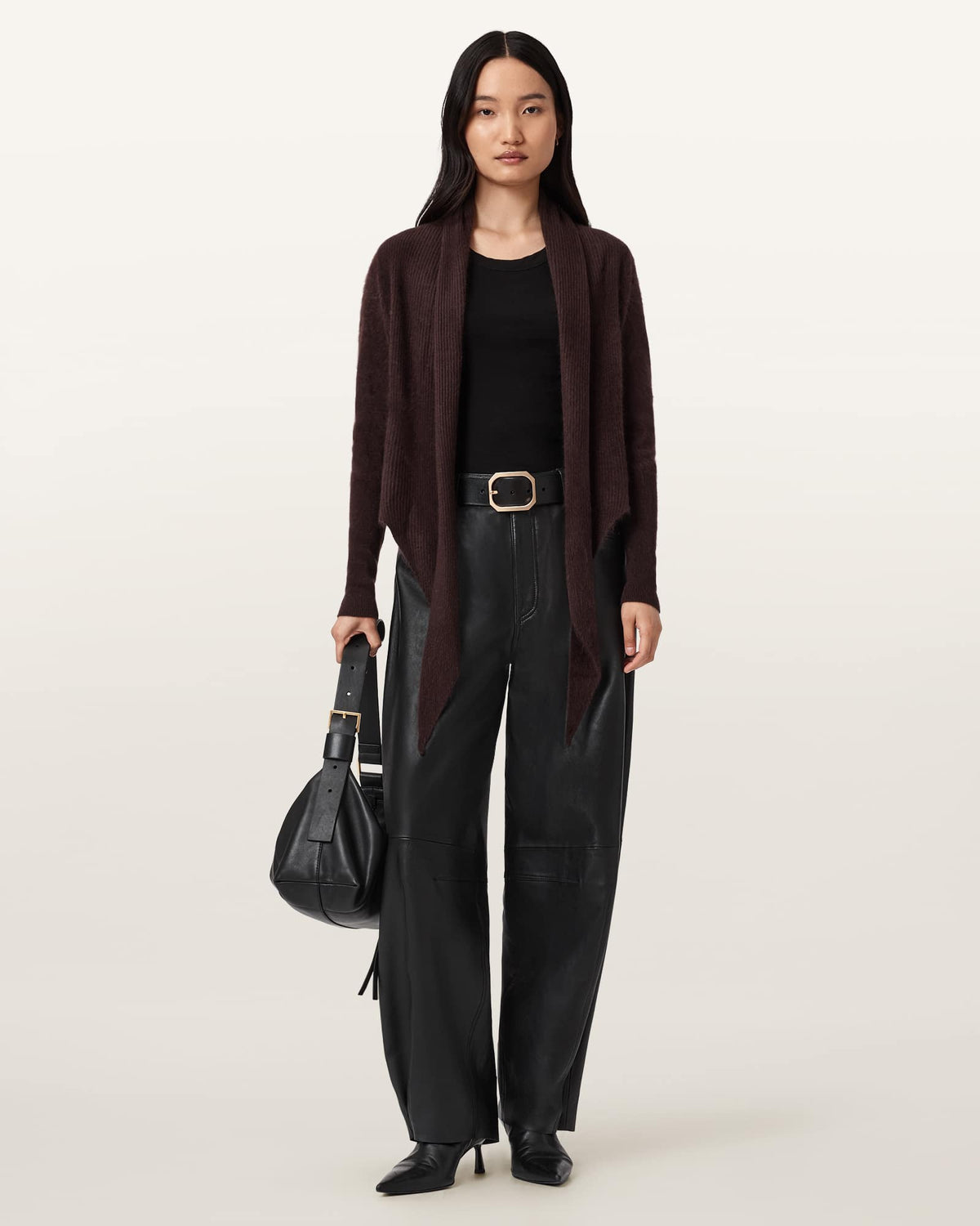 Rebel Pirate Cashmere Cardigan OXBLOOD RED