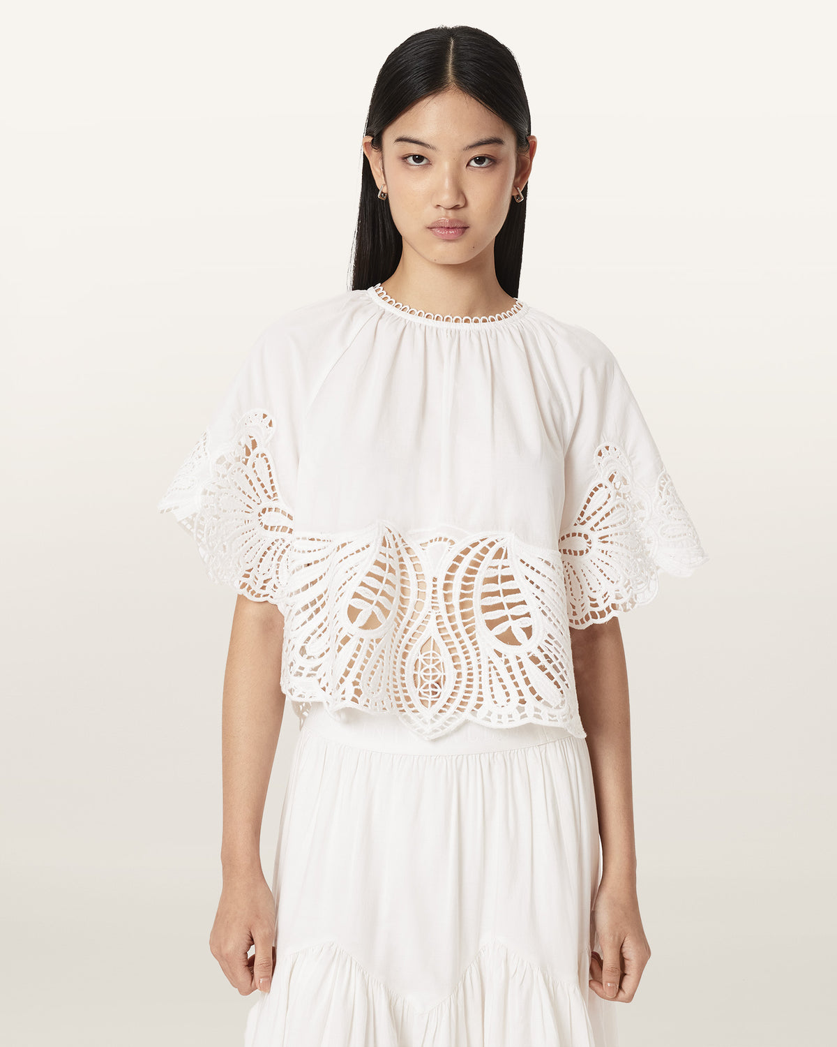 Femi Relaxed Fit Broderie Top