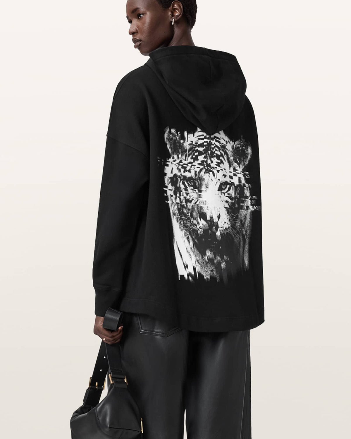 Static Etienne Overzied Hoodie Black