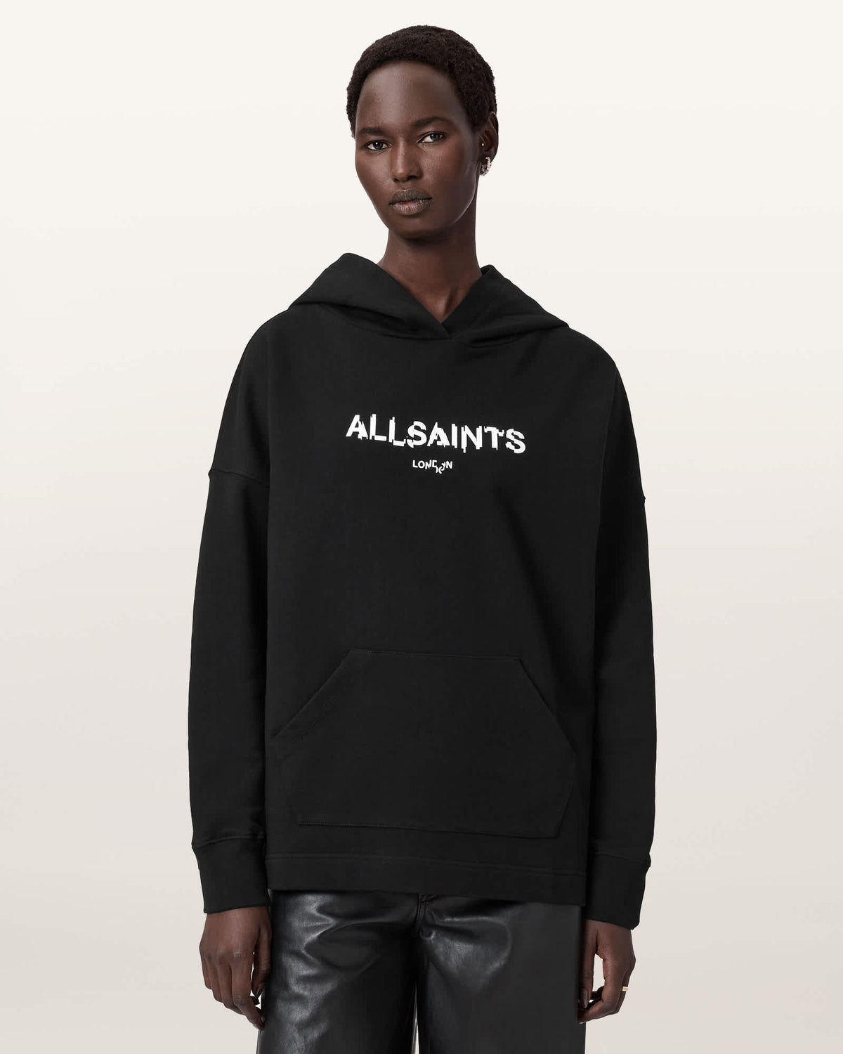 Static Etienne Overzied Hoodie Black