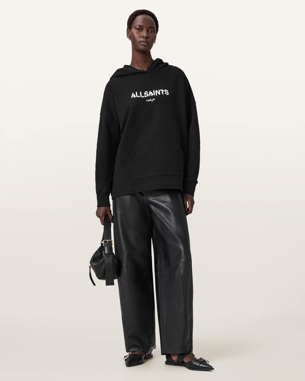Static Etienne Overzied Hoodie Black