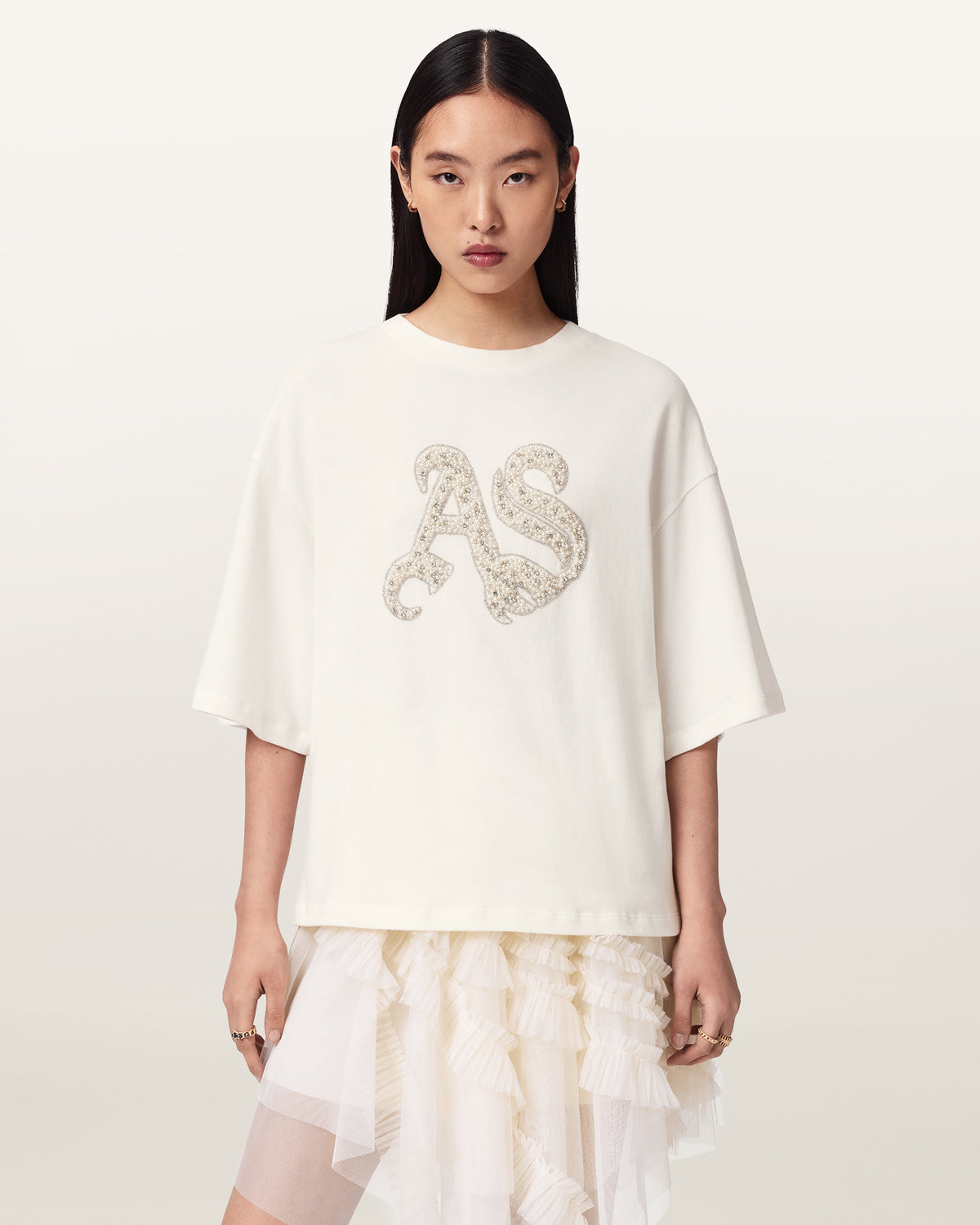 Icon Amelie Oversized Embellished T-Shirt
